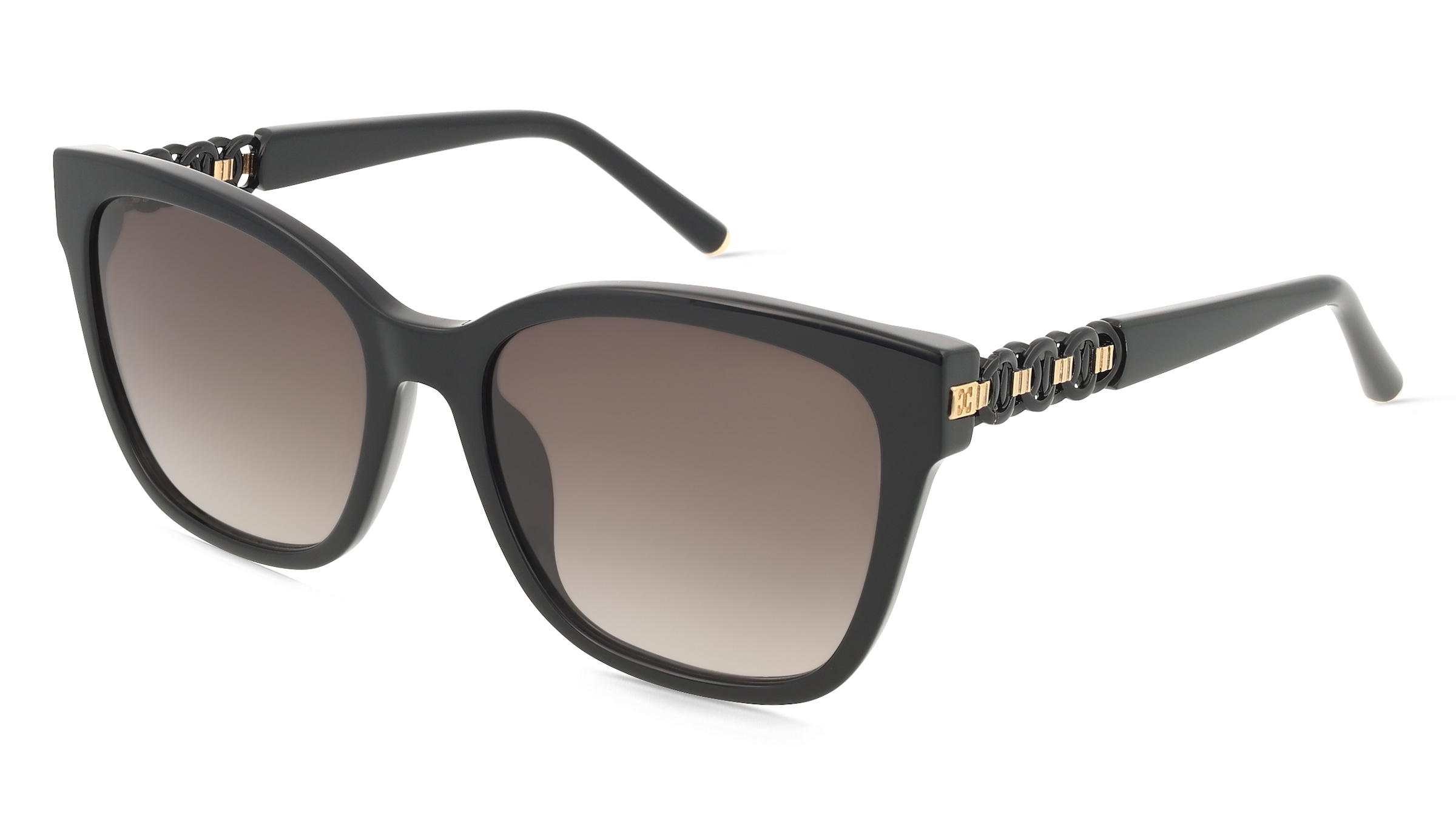Escada SESE62 Unisex-Sonnenbrille Vollrand Quadratisch Acetat-Gestell, Schwarz