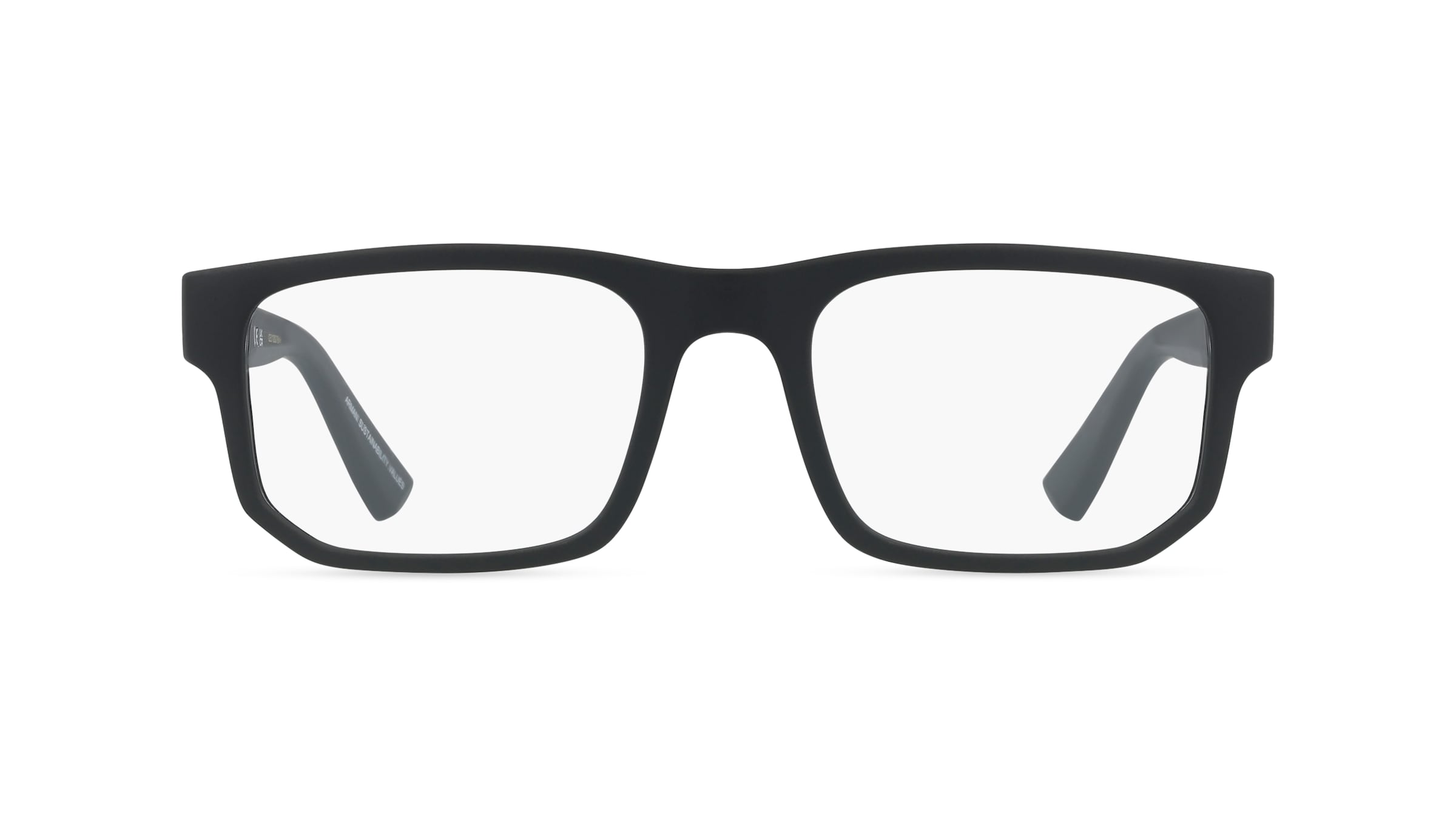 Emporio Armani 0AX3135 Herren-Brille inkl. Gläser Vollrand Eckig Kunststoff-Gestell 54/20/145, Schwarz