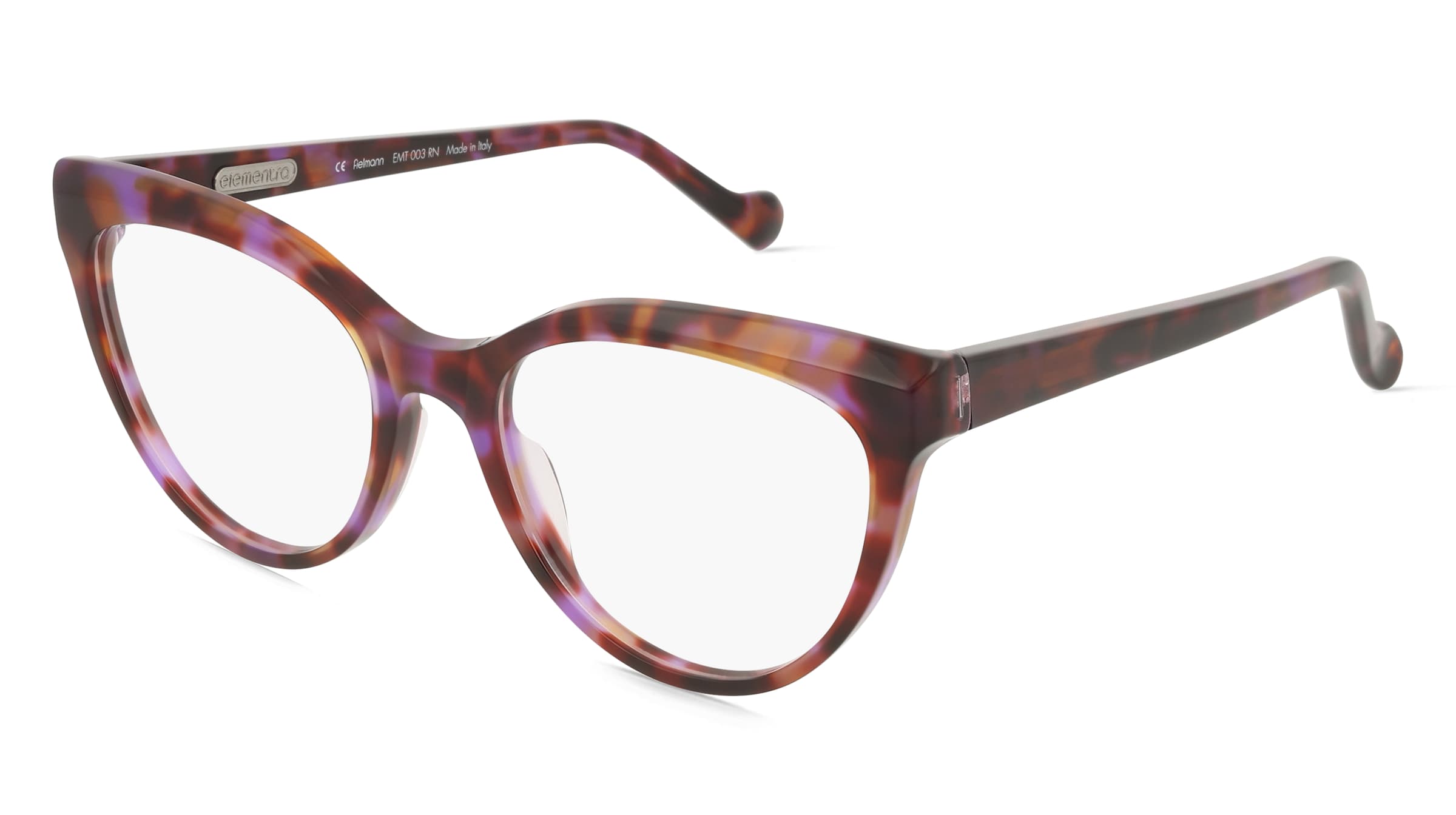 Fielmann Elementra EMT 003 RN Damen-Brille inkl. Gläser Vollrand Butterfly Acetat-Gestell 52/18/145, Havanna