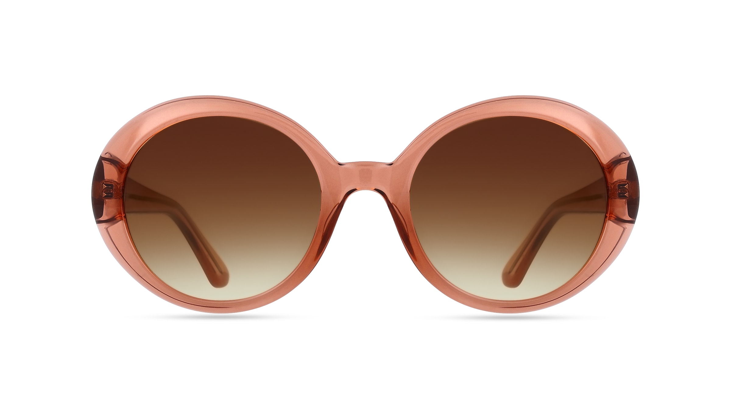 Fielmann OU 028 SUN FA Damen-Sonnenbrille Vollrand Rund Acetat-Gestell, pink