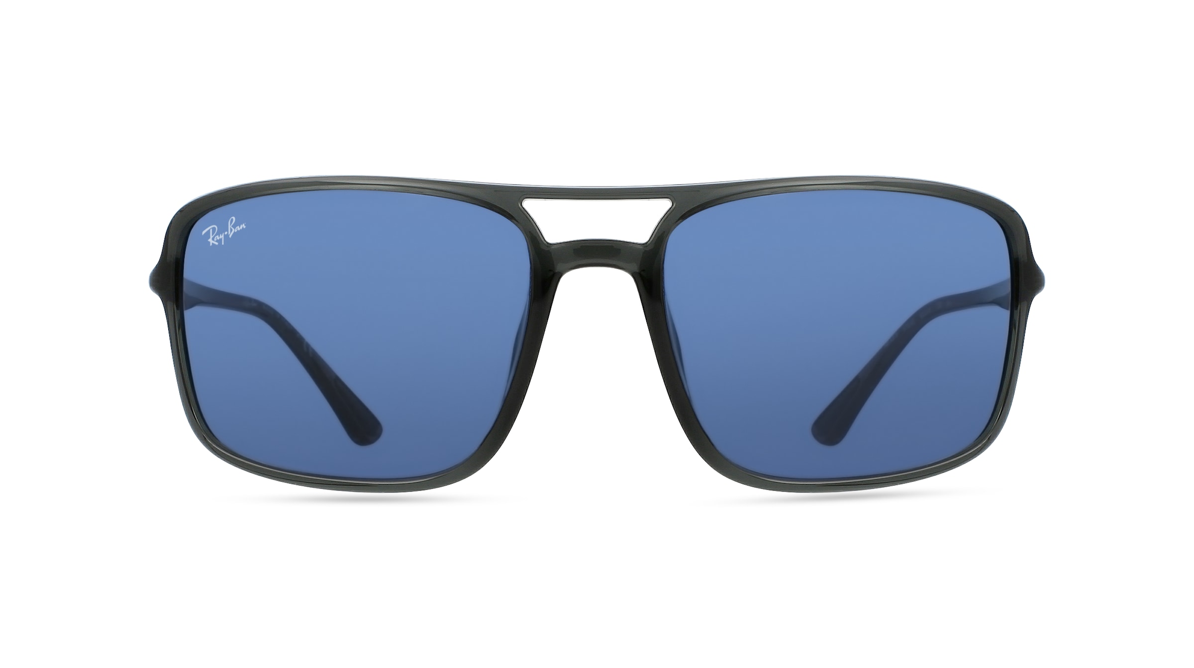 Ray-Ban RB 4375 Unisex-Sonnenbrille Vollrand Quadratisch Kunststoff-Gestell, Grau