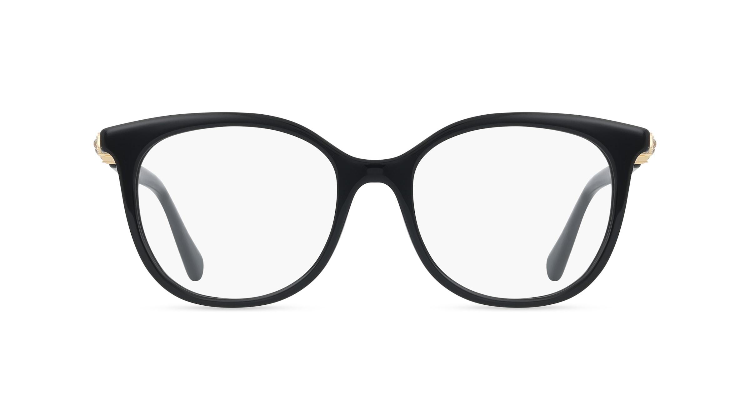 Swarovski 0SK2055 Damen-Brille inkl. Gläser Vollrand Panto Acetat-Gestell 54/17/140, Schwarz