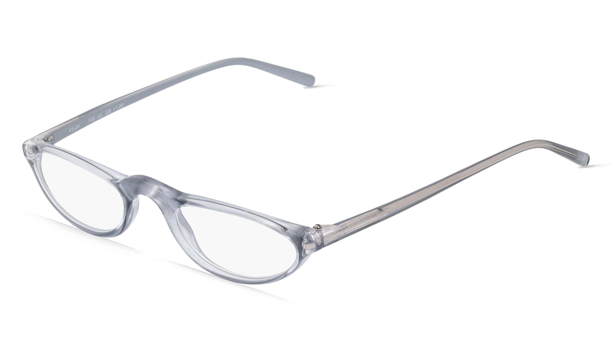 Fielmann INTER 003 Damen-Fertiglesebrille Vollrand Quadratisch TR90-Gestell, Grau
