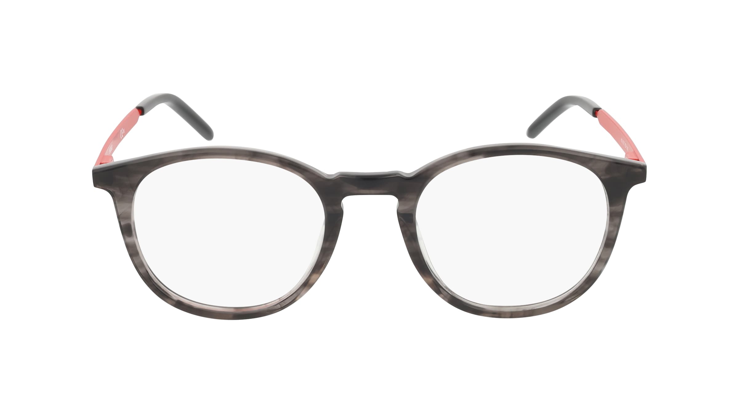 Hugo HG 1017 Herren-Brille inkl. Gläser Vollrand Rund Acetat-Gestell 49mm/21mm/145mm, grau