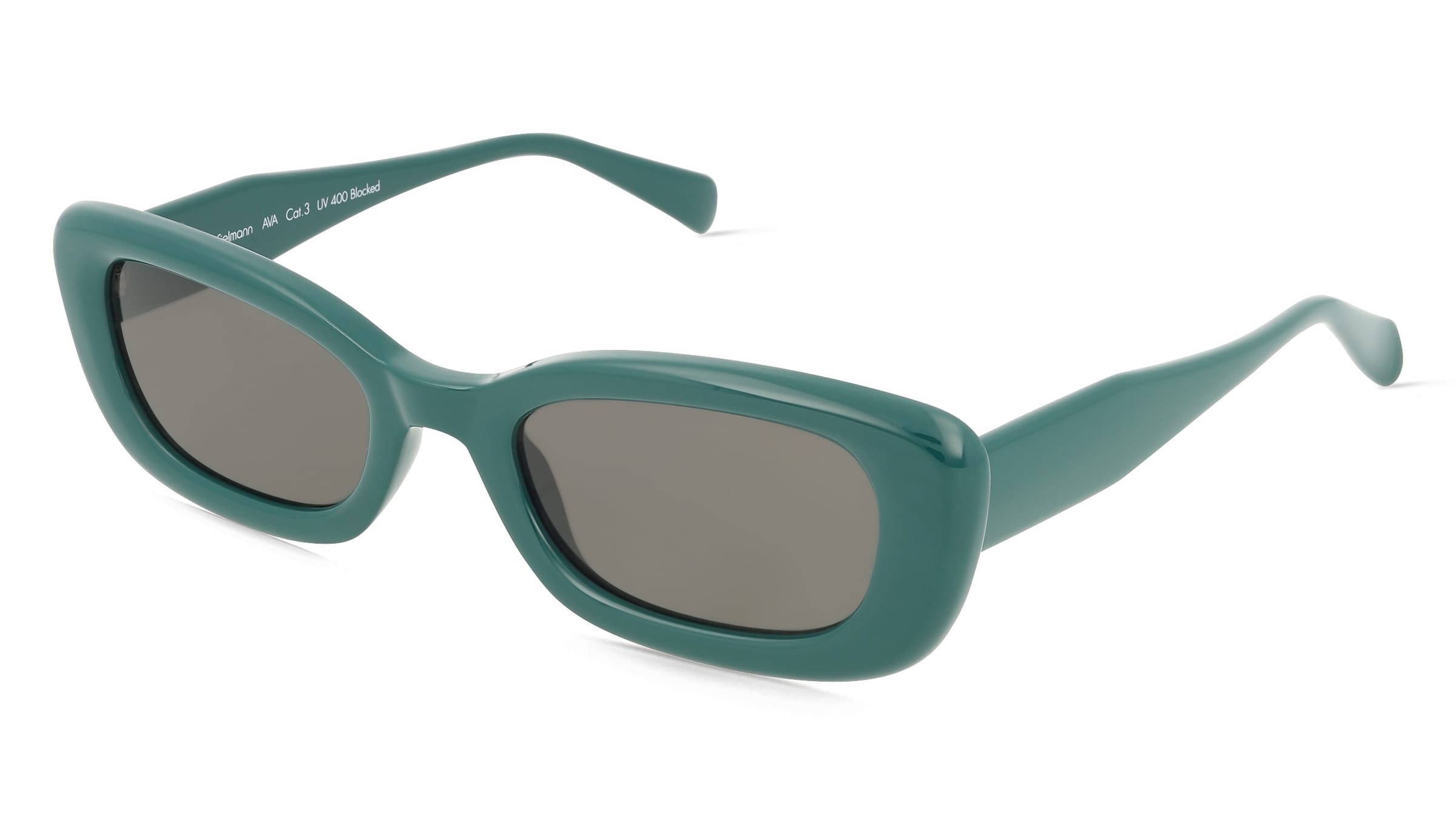 Fielmann MC 632 SUN FA AVA Damen-Sonnenbrille Vollrand Butterfly Propionat-Gestell, Grün