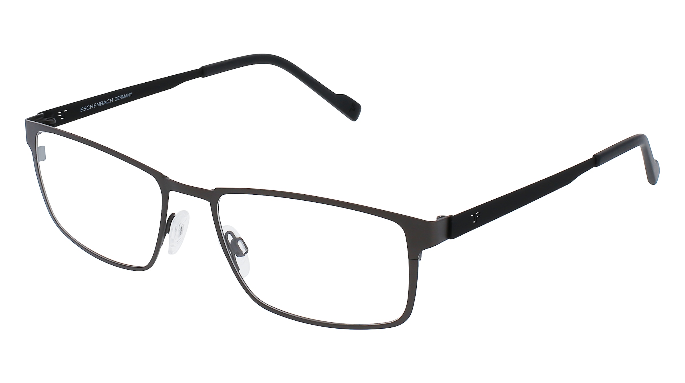 Titanflex 820755 Herren-Brille inkl. Gläser Vollrand Quadratisch Titan-Gestell 53/17/145, Grau