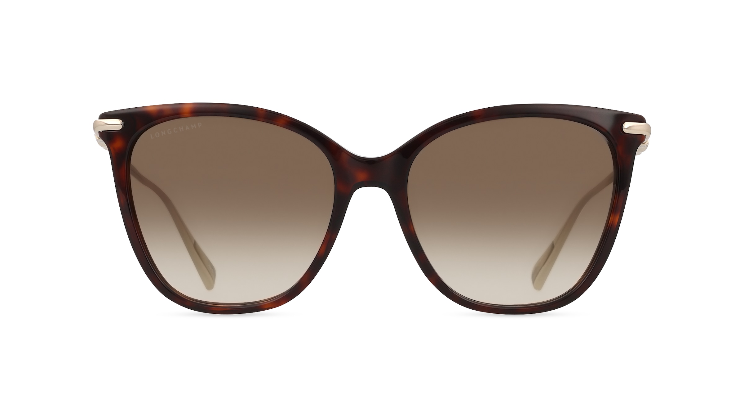 Longchamp LO757S Damen-Sonnenbrille Vollrand Eckig Acetat-Gestell, braun