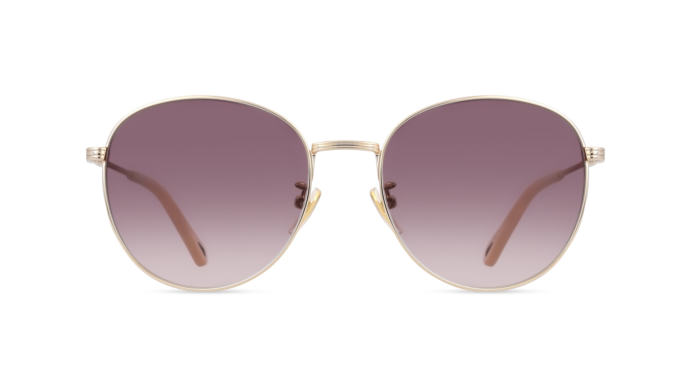 Chloé CH0181SK Damen-Sonnenbrille Vollrand Panto Metall-Gestell, gold