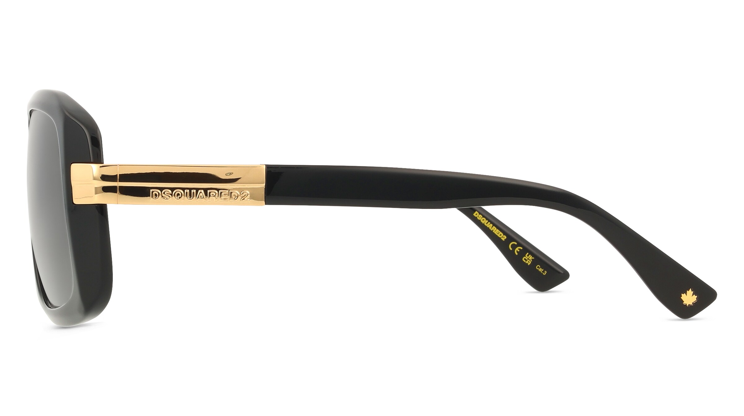 Thumbnail - Dsquared2 D2 0178/S Herren-Sonnenbrille Vollrand Rectangular Acetat-Gestell, schwarz