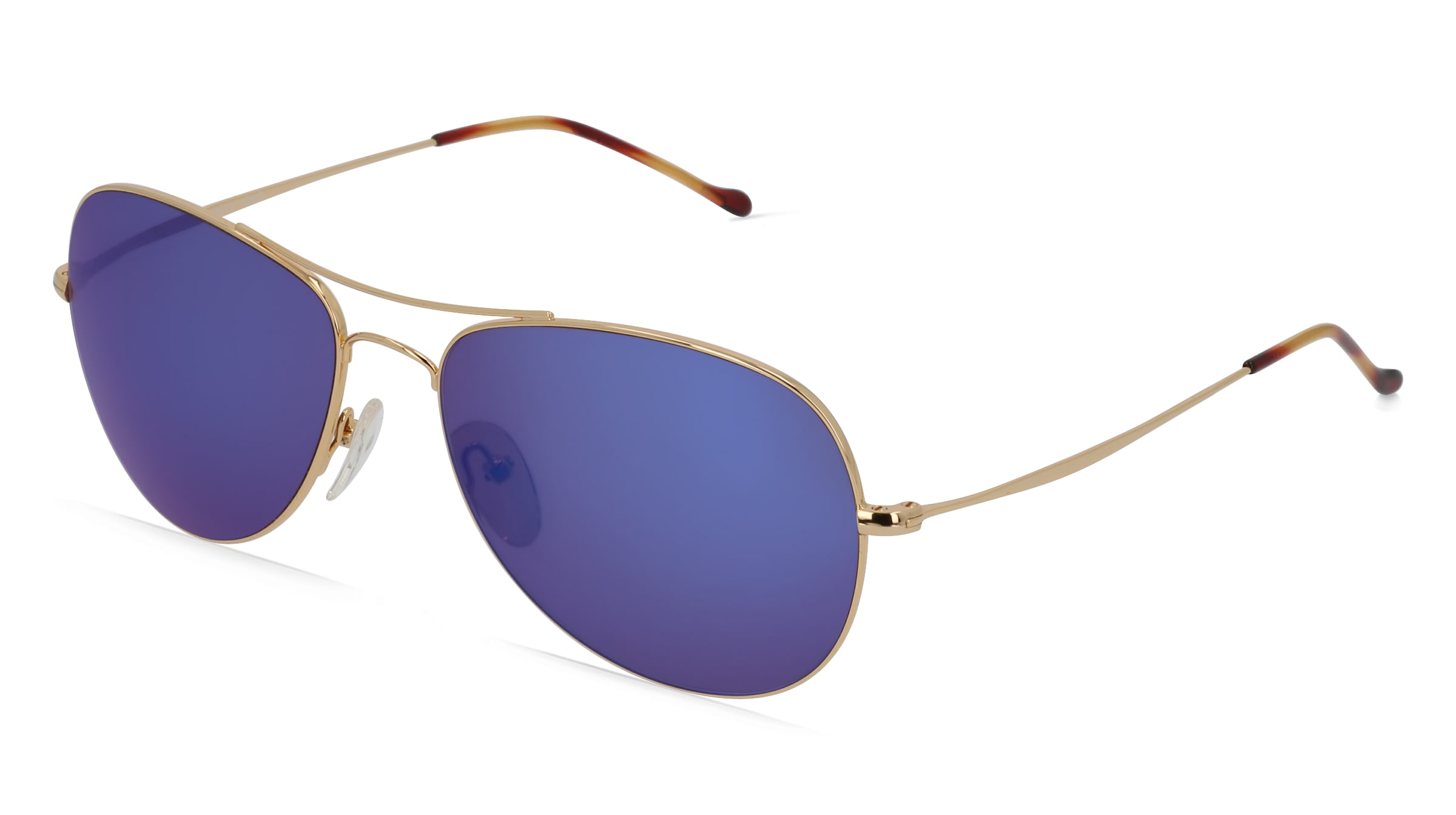 Fielmann BC 004 SUN CL Unisex-Sonnenbrille Vollrand Pilot Edelstahl-Gestell, Gold