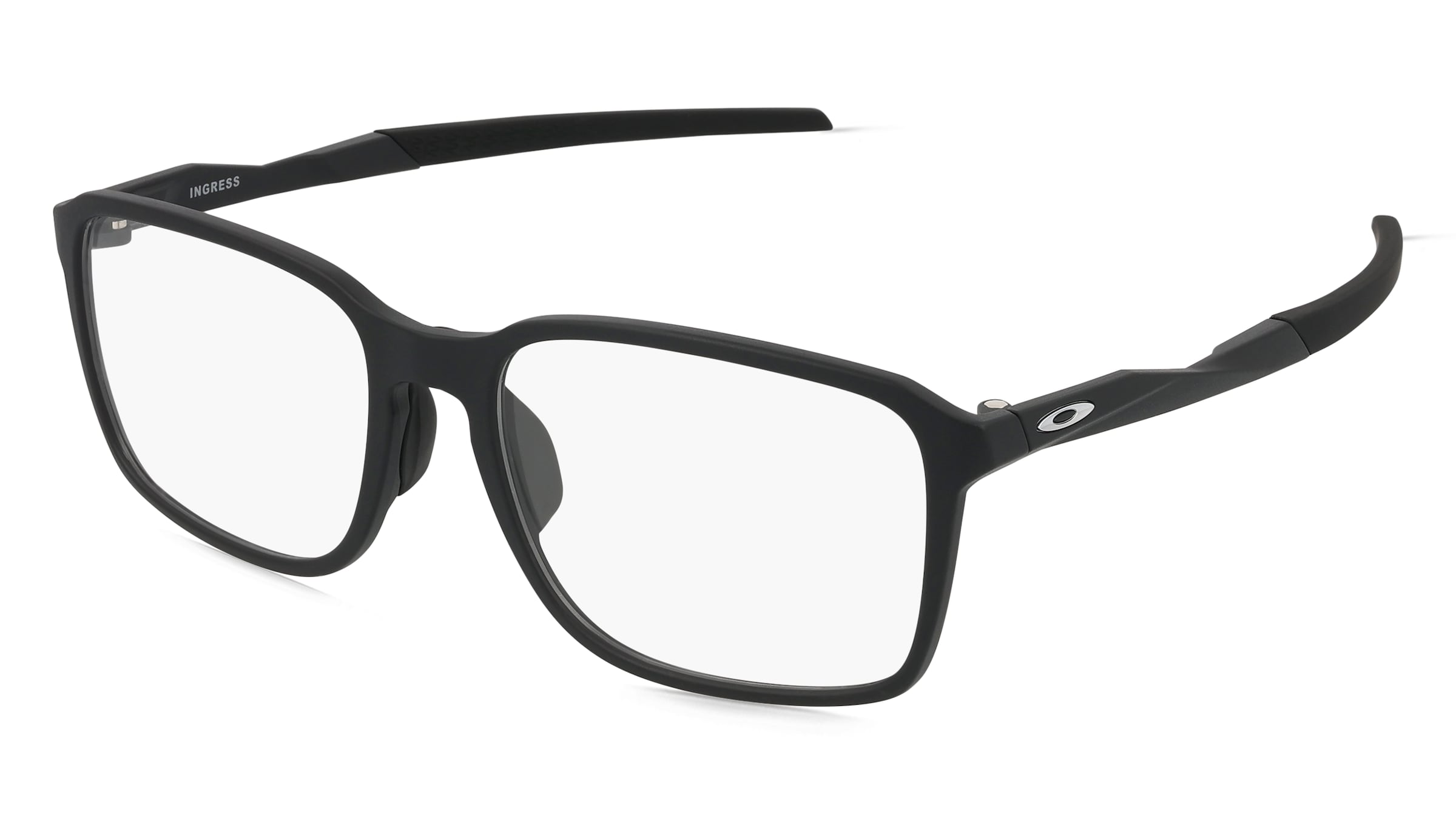 Oakley OX8145D INGRESS Herren-Brille inkl. Gläser Vollrand Quadratisch Kunststoff-Gestell 56/18/144, Schwarz