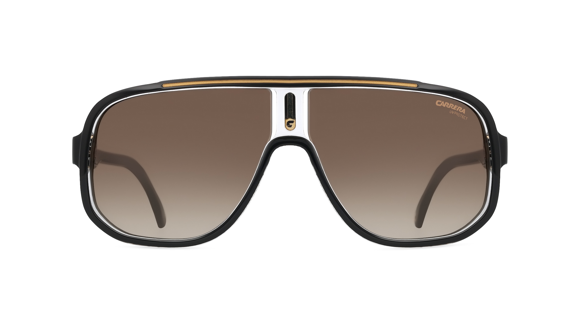 Carrera 1058/S Herren-Sonnenbrille Vollrand Pilot Kunststoff-Gestell, schwarz