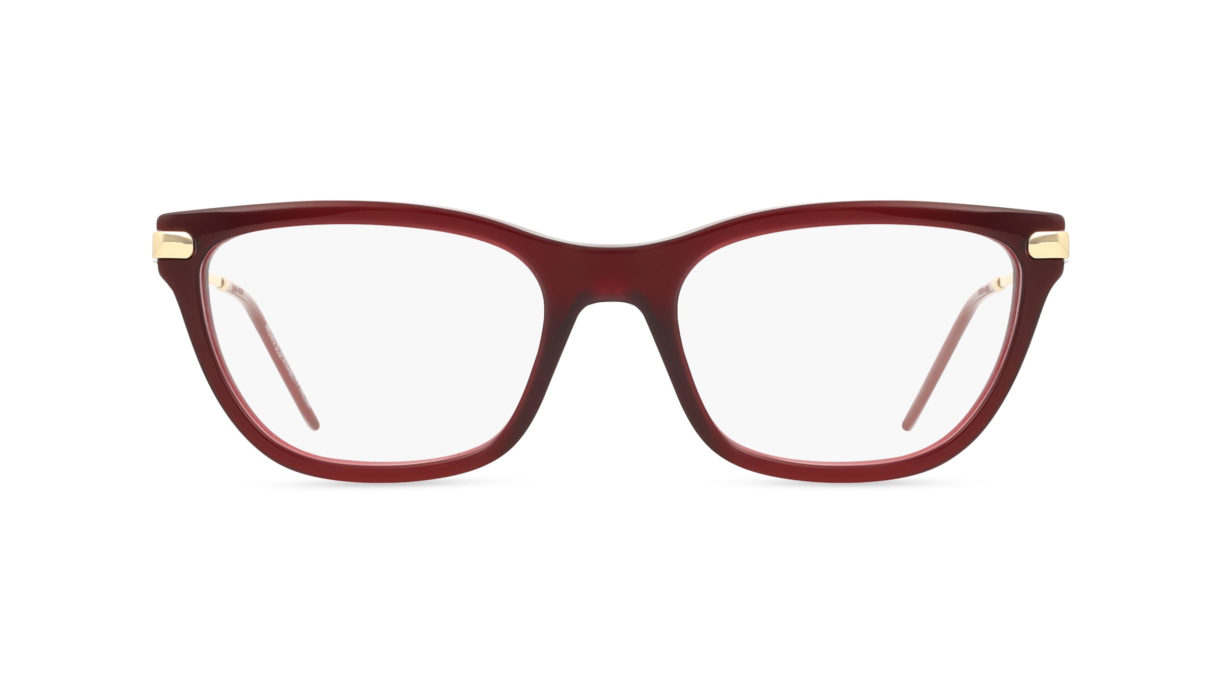 Emporio Armani EA3262 Damen-Brille inkl. Gläser Vollrand Cat Eye Acetat-Gestell 54/17/140, Rot