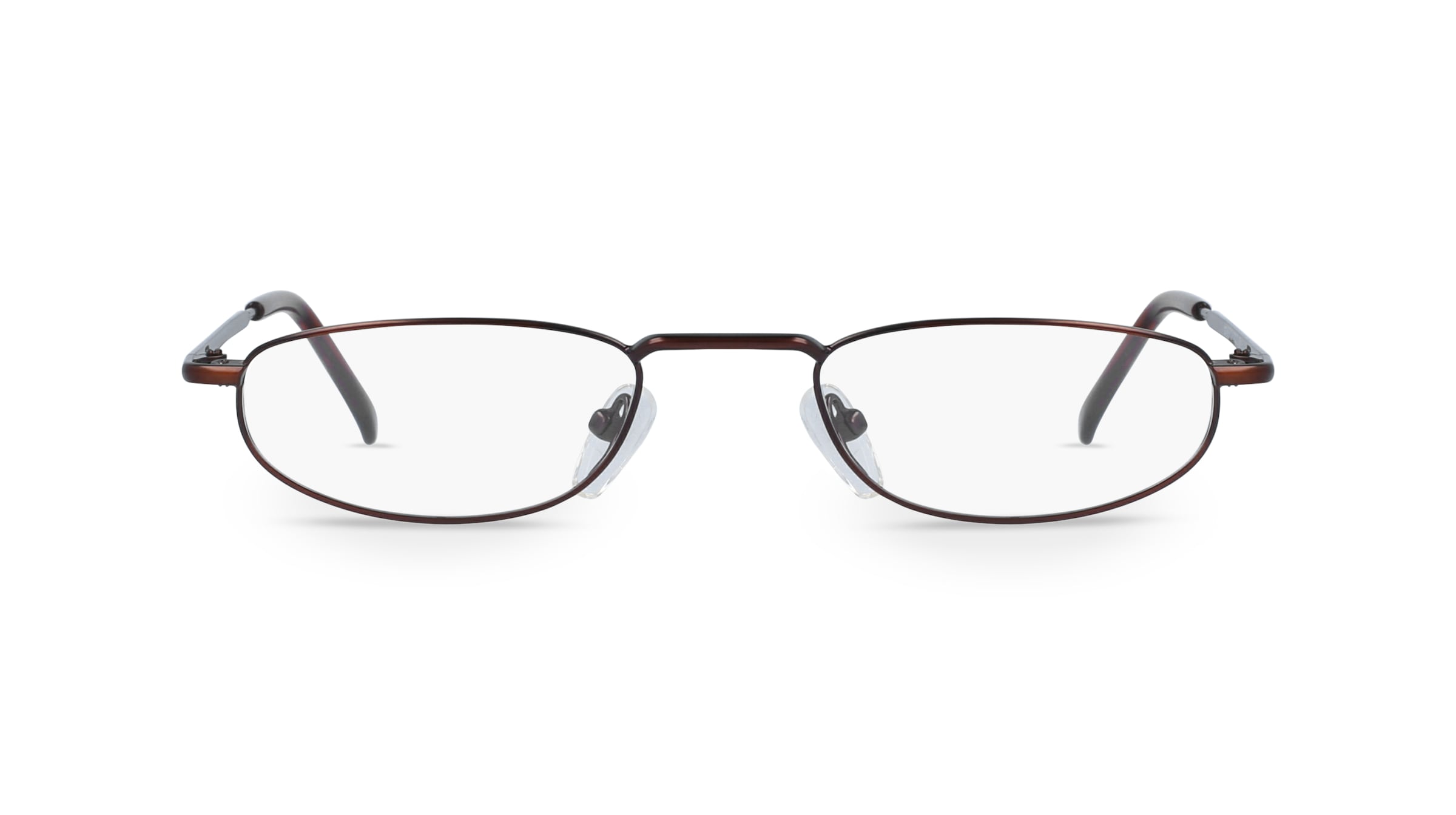 Fielmann MC 290 MOD CL Unisex-Brille inkl. Gläser Vollrand Schmal Metall-Gestell 47mm/20mm/145mm, braun