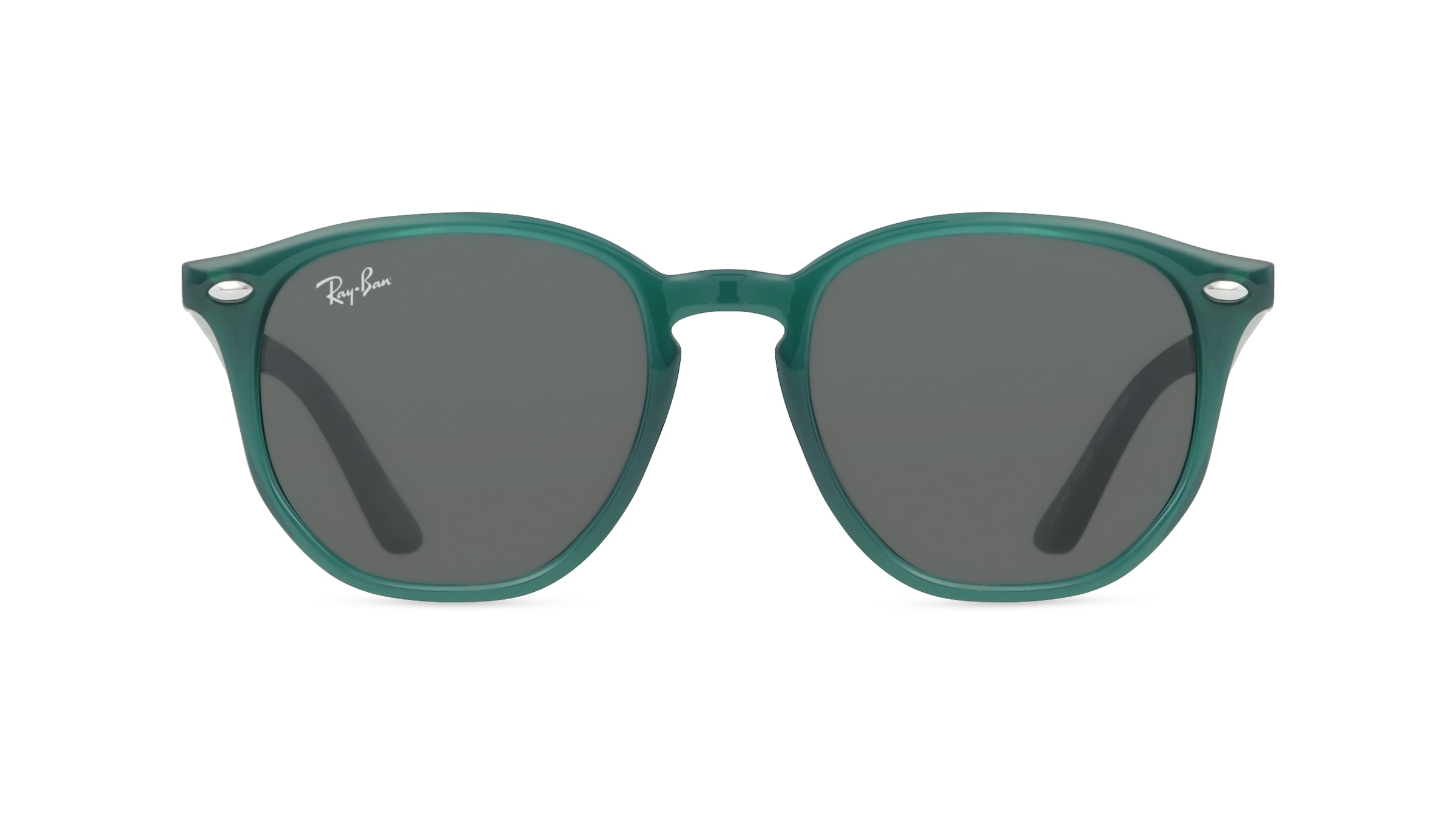 Ray-Ban Junior RJ9070S Jugend-Sonnenbrille Vollrand Panto Kunststoff-Gestell, grün