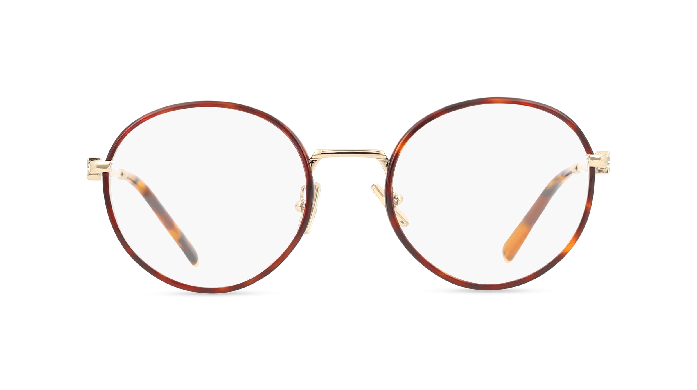 Miu Miu MU52XV Damen-Brille inkl. Gläser Vollrand Rund Metall-Gestell 52/20/140, braun