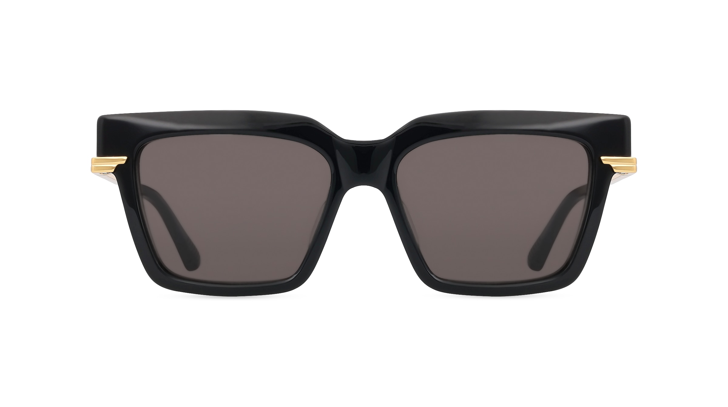 Bottega Veneta BV1242S Damen-Sonnenbrille Vollrand Eckig Recycelt-Gestell, schwarz