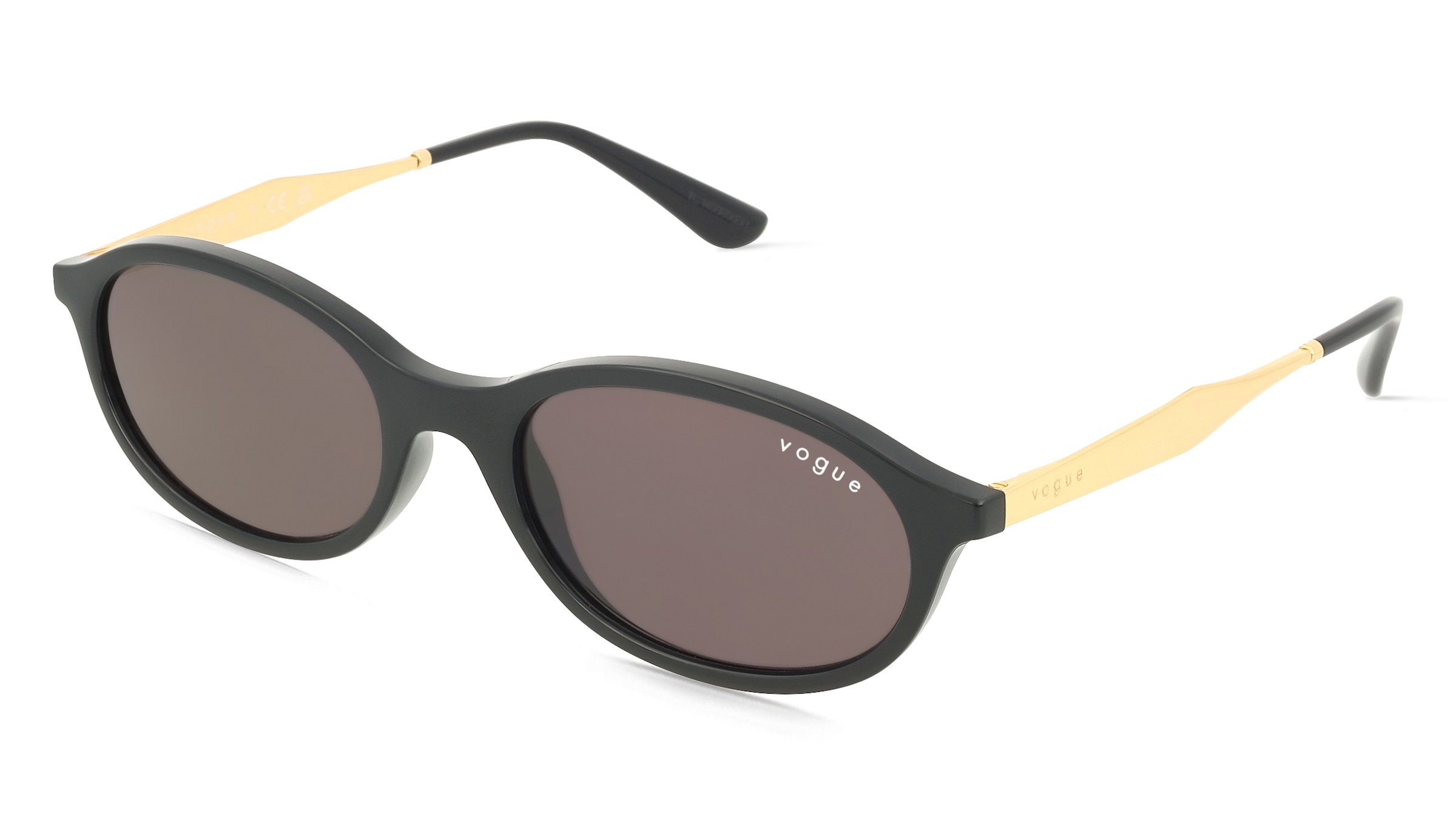 Vogue 0VO5625S Damen-Sonnenbrille Vollrand Oval Kunststoff-Gestell, Schwarz