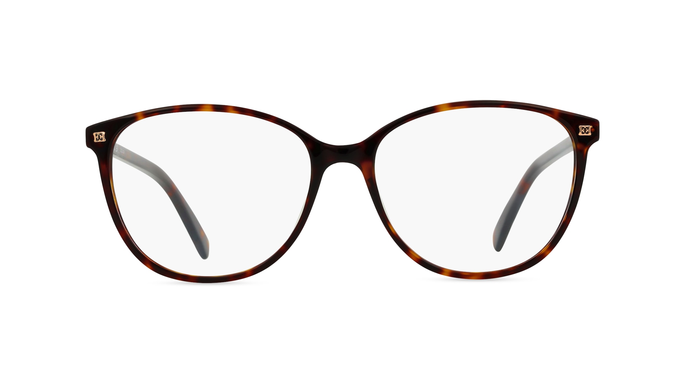 Escada ESCVES459 Damen-Brille inkl. Gläser Vollrand Oval Acetat-Gestell 54mm/16mm/135mm, Havanna