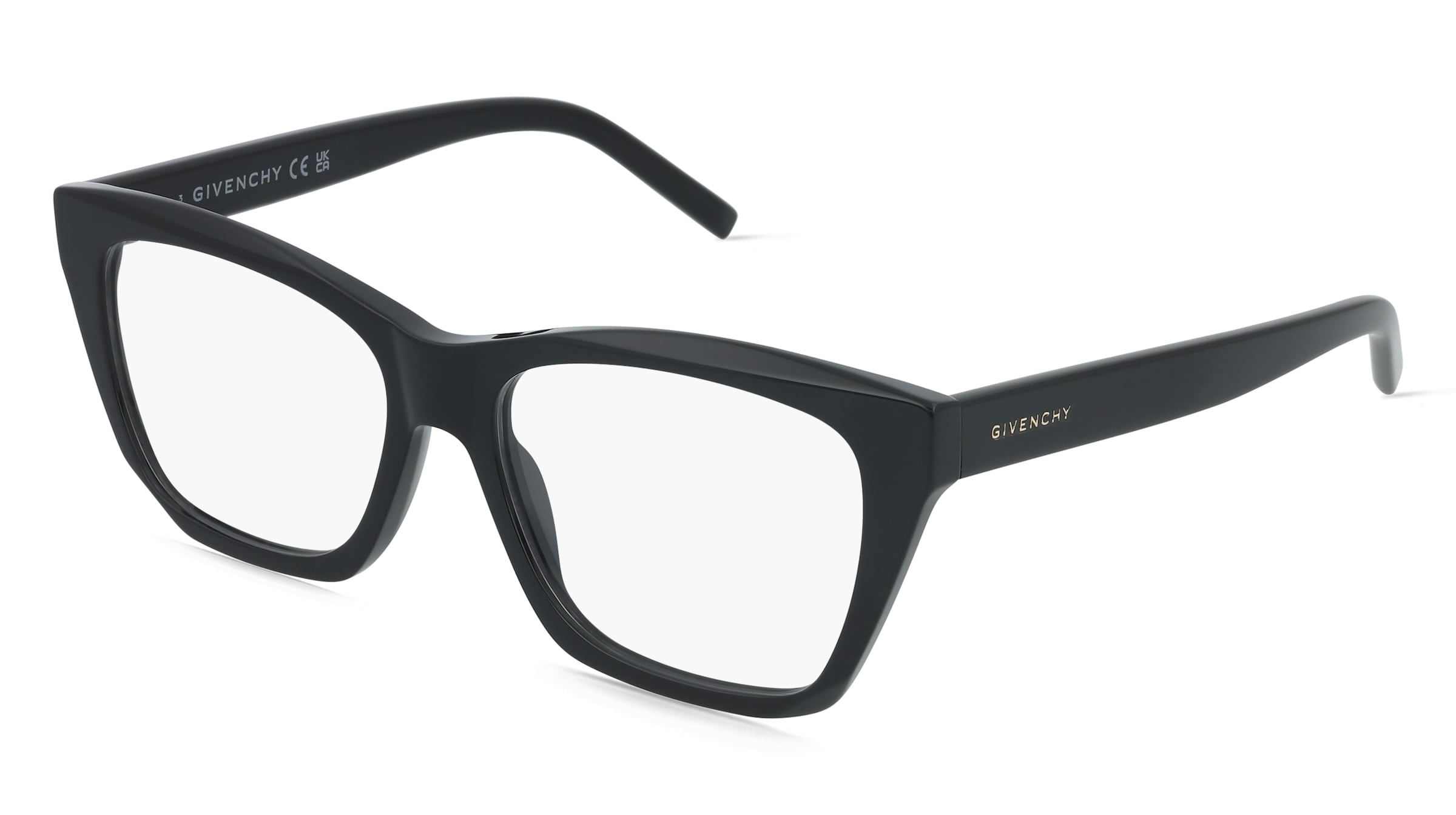 Givenchy GV50088I GV DAY Damen-Brille inkl. Gläser Vollrand Geometrisch Acetat-Gestell 54/16/145, Schwarz