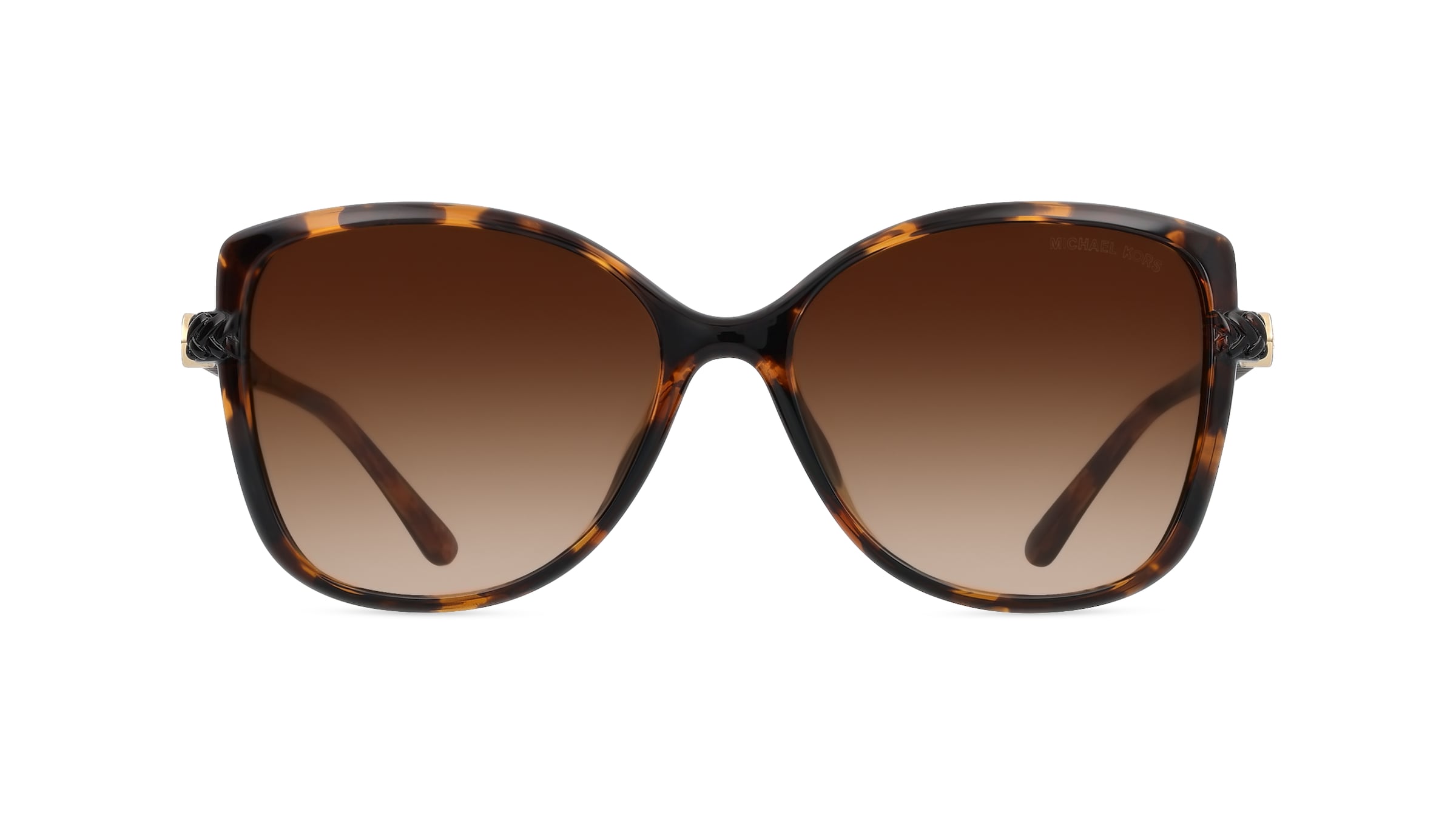 Michael Kors MK2181U Damen-Sonnenbrille Vollrand Butterfly Kunststoff-Gestell, braun