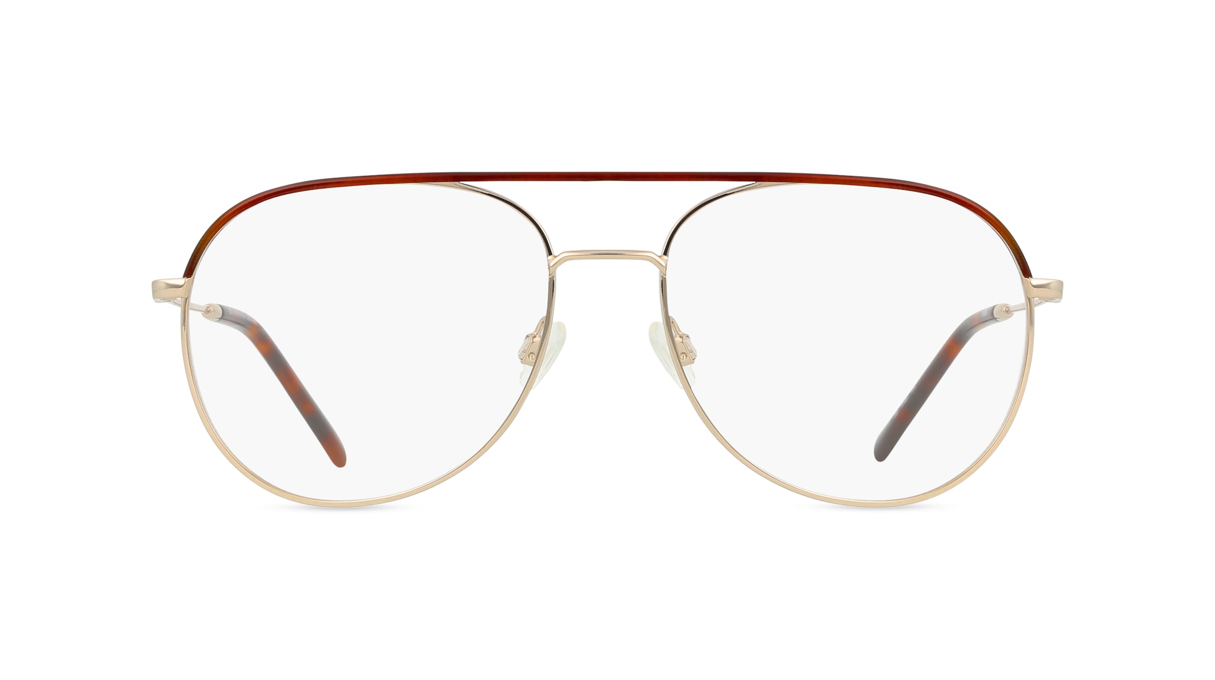 MINI EYEWEAR 742019 Herren-Brille inkl. Gläser Vollrand Pilot Metall-Gestell 57mm/18mm/140mm, gold