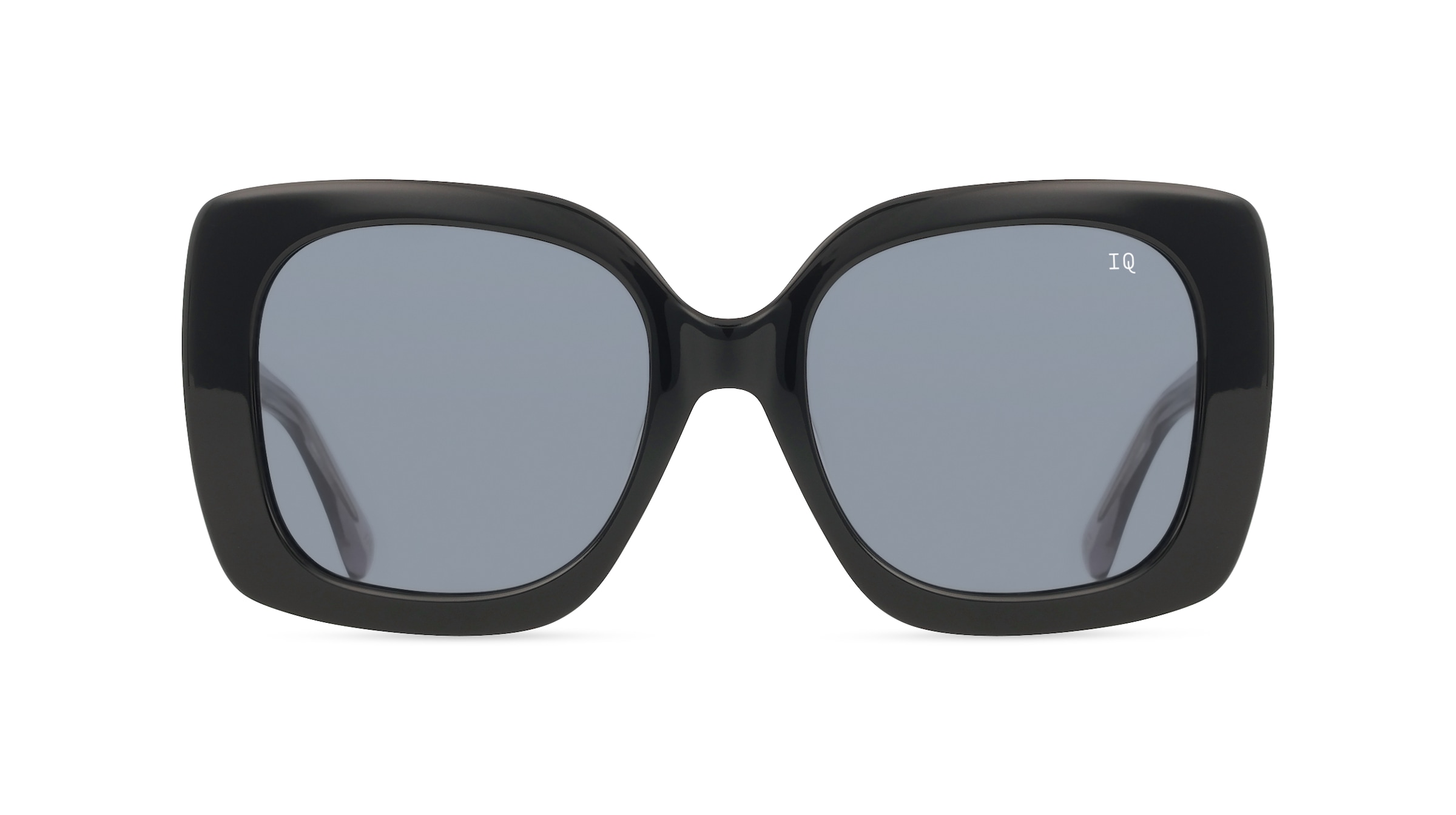 Botaniq BIS-7025 Damen-Sonnenbrille Vollrand Eckig Kunststoff-Gestell, Schwarz