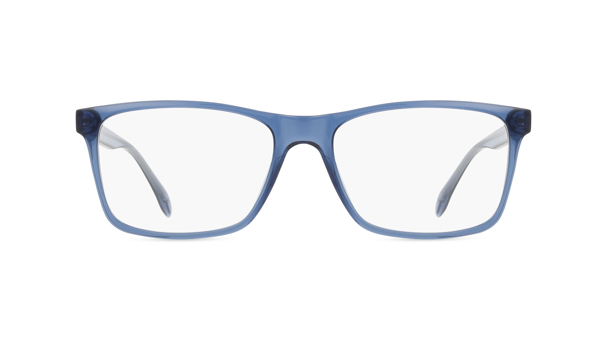 Fielmann ABC 076 CL Herren-Brille inkl. Gläser Vollrand Eckig Acetat-Gestell 57/18/145, blau