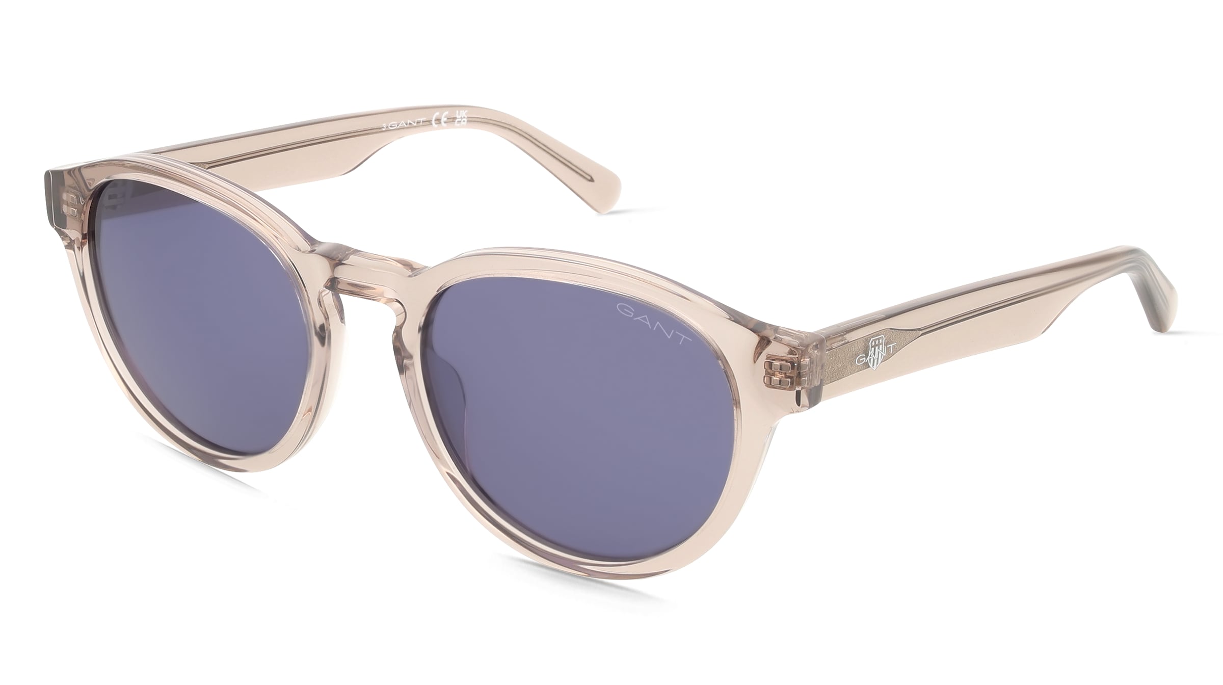 Gant GA00030 Herren-Sonnenbrille Vollrand Rund Acetat-Gestell, Beige