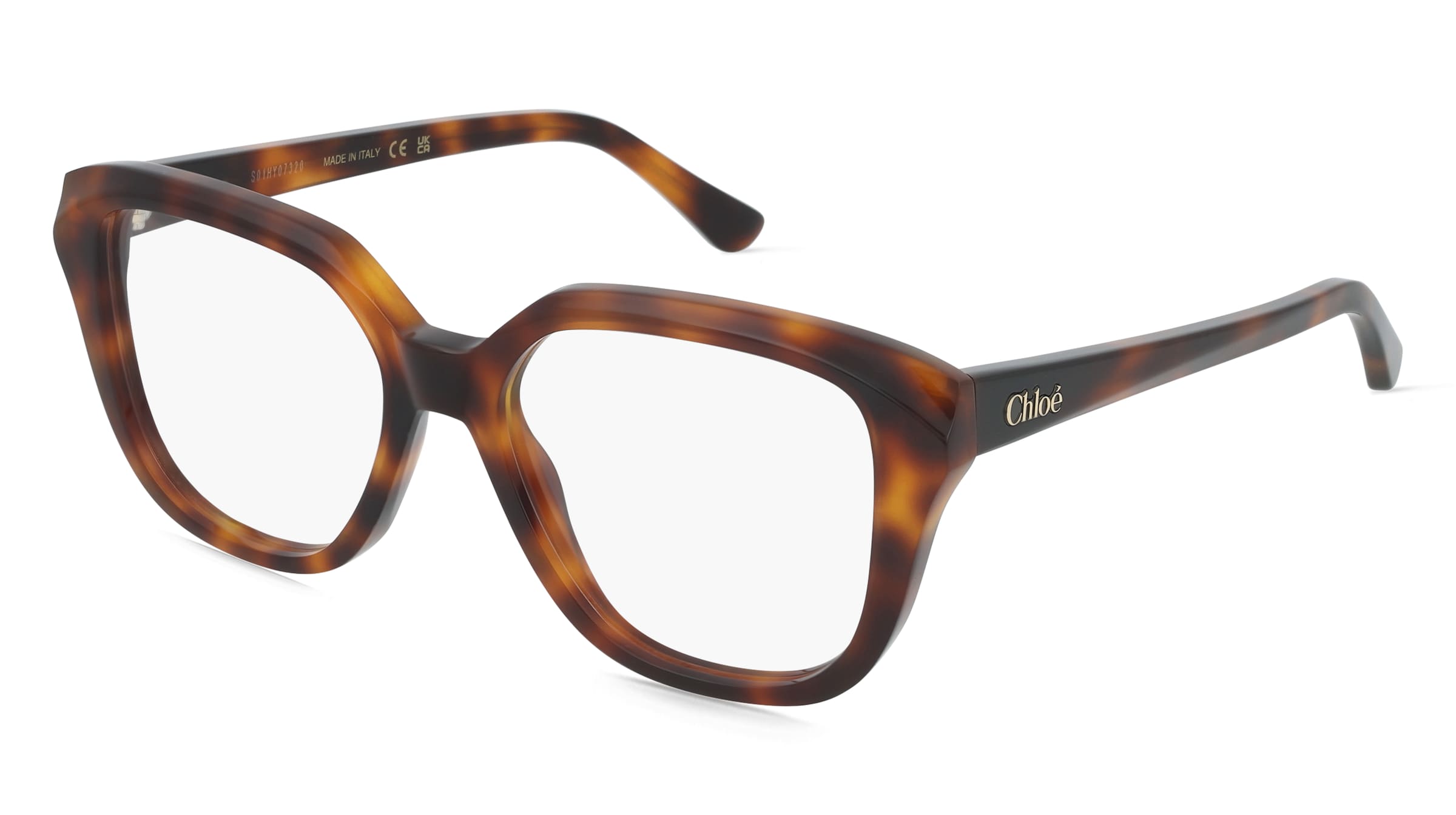 Chloé CH0293O Damen-Brille inkl. Gläser Vollrand Eckig Acetat-Gestell 53/17/140, Havanna