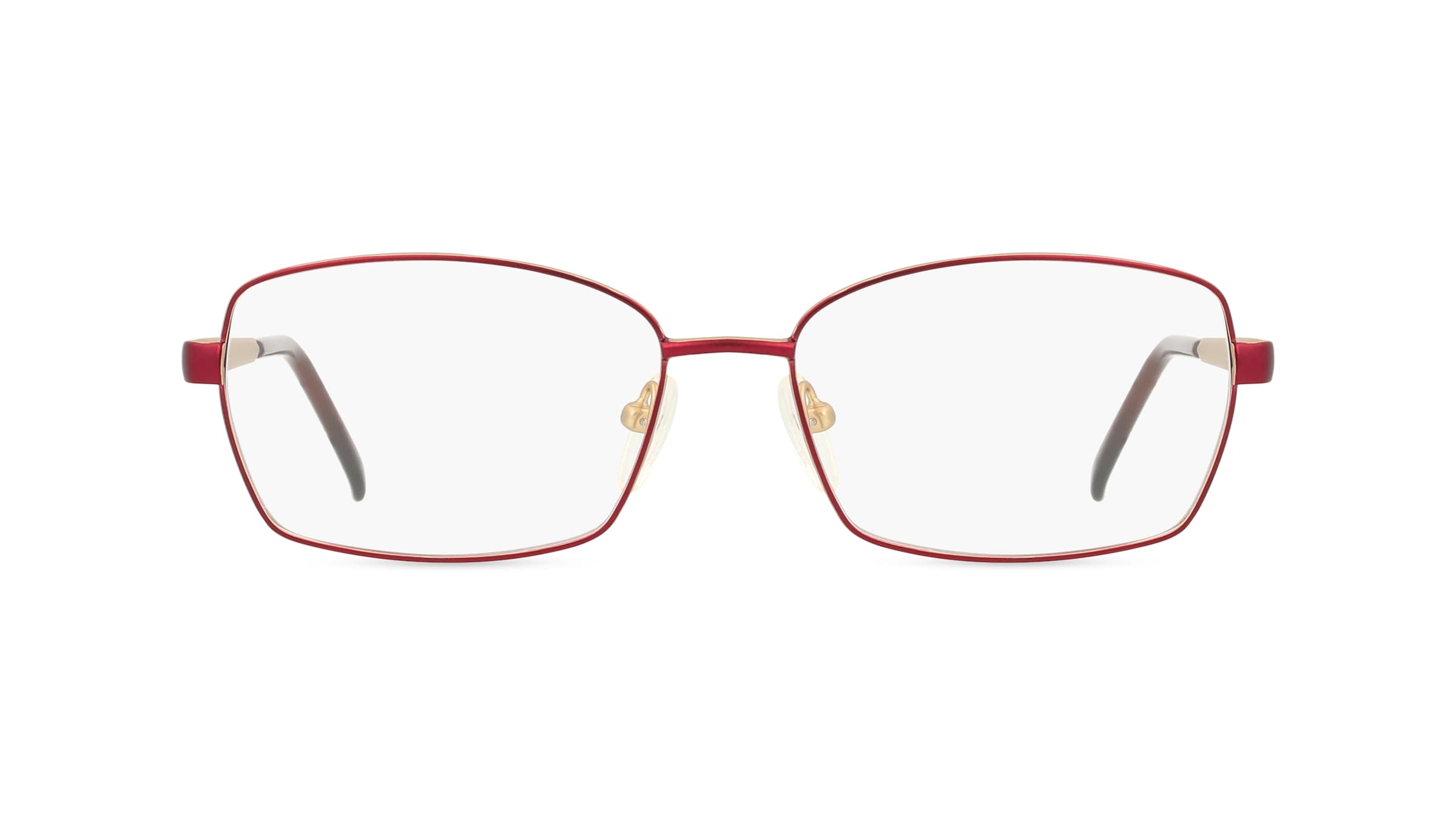 Fielmann MC 553 CL Damen-Brille inkl. Gläser Vollrand Quadratisch Edelstahl-Gestell 53/17/135, Gold