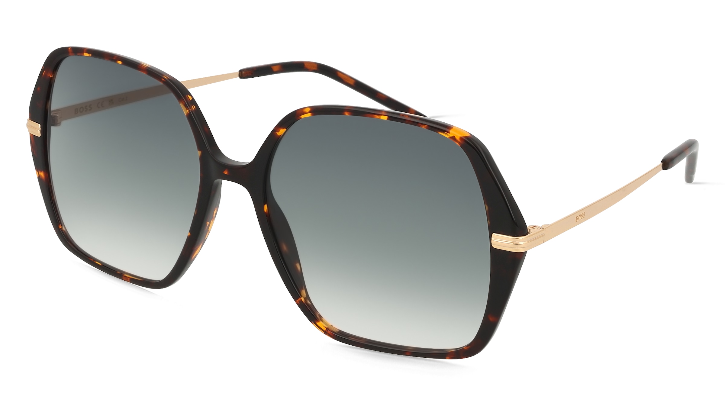 Hugo Boss Boss 1660/S Damen-Sonnenbrille Vollrand Quadratisch Acetat-Gestell, Braun