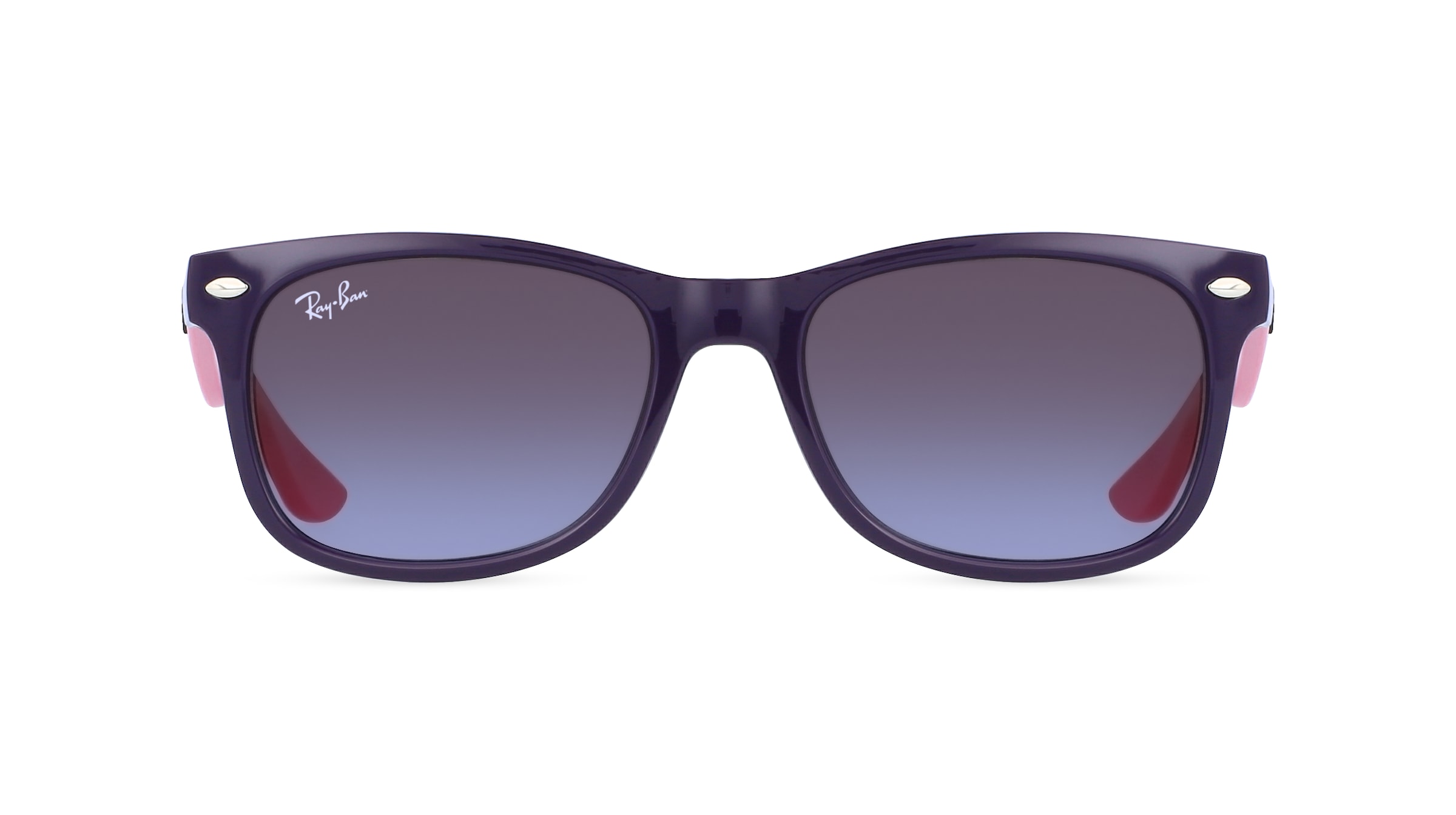 Ray-Ban Junior RJ 9052S NEW WAYFARER Jugend-Sonnenbrille Vollrand Eckig Kunststoff-Gestell, lila