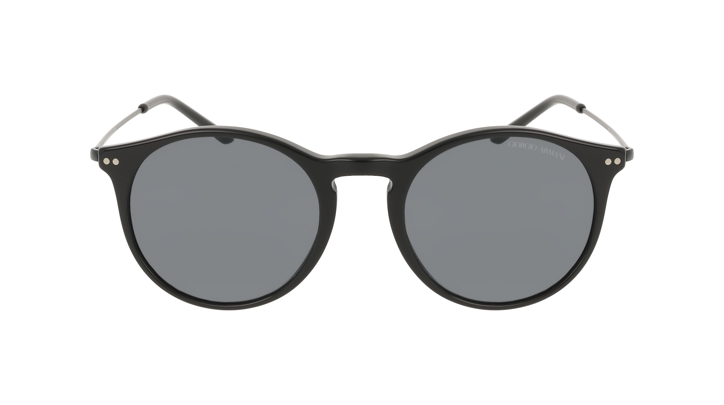 Giorgio Armani AR8121 Herren-Sonnenbrille Vollrand Panto Acetat-Gestell, Schwarz