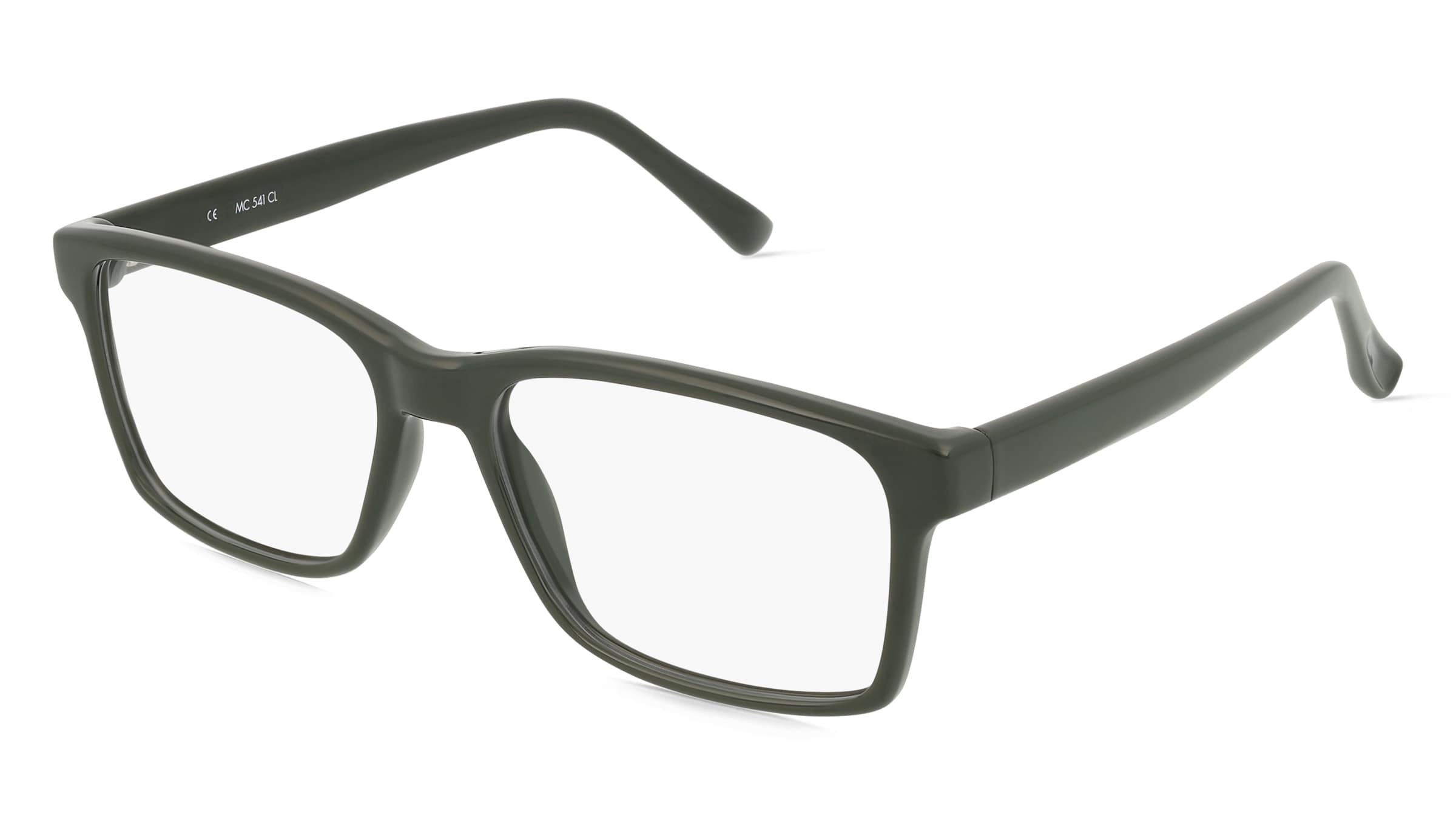 Fielmann MC 541 CL Herren-Brille inkl. Gläser Vollrand Quadratisch Propionat-Gestell 54/16/140, Grün