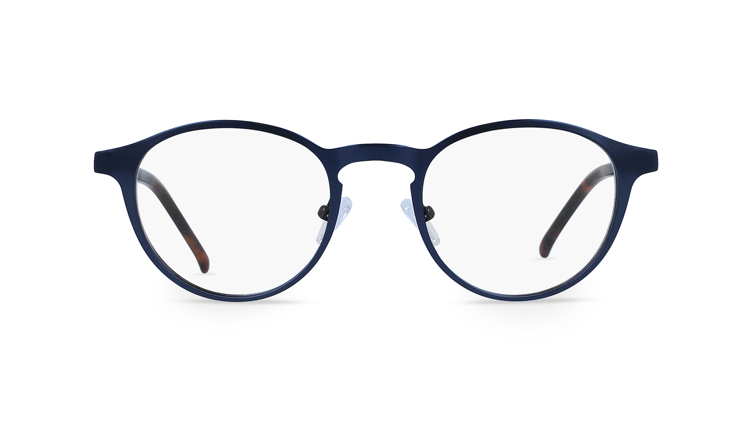 Fielmann BD 419 CL Unisex-Brille inkl. Gläser Vollrand Panto Edelstahl-Gestell 50mm/21mm/145mm, blau