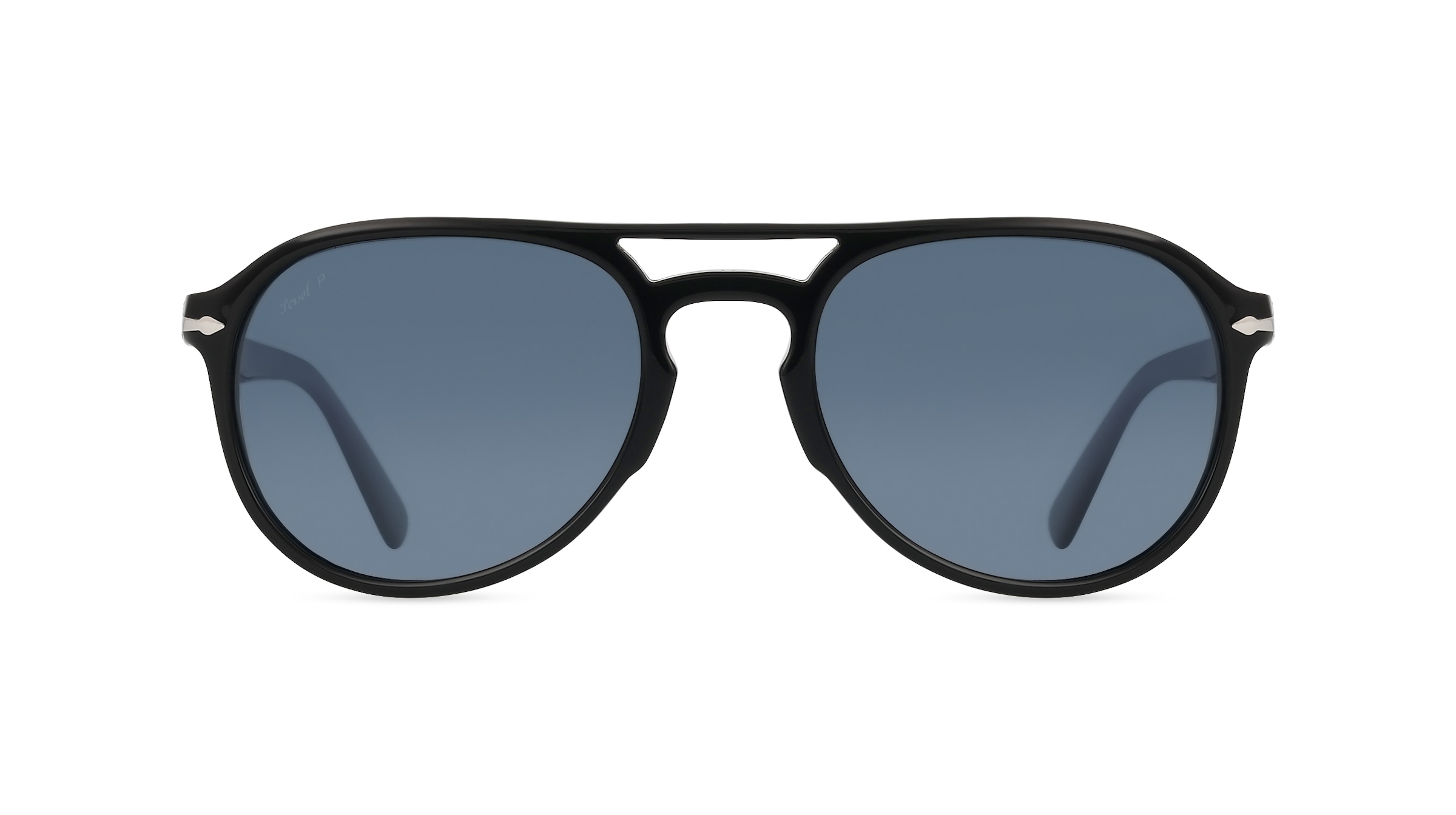 Persol 0PO3235S Unisex-Sonnenbrille Vollrand Pilot Acetat-Gestell, schwarz