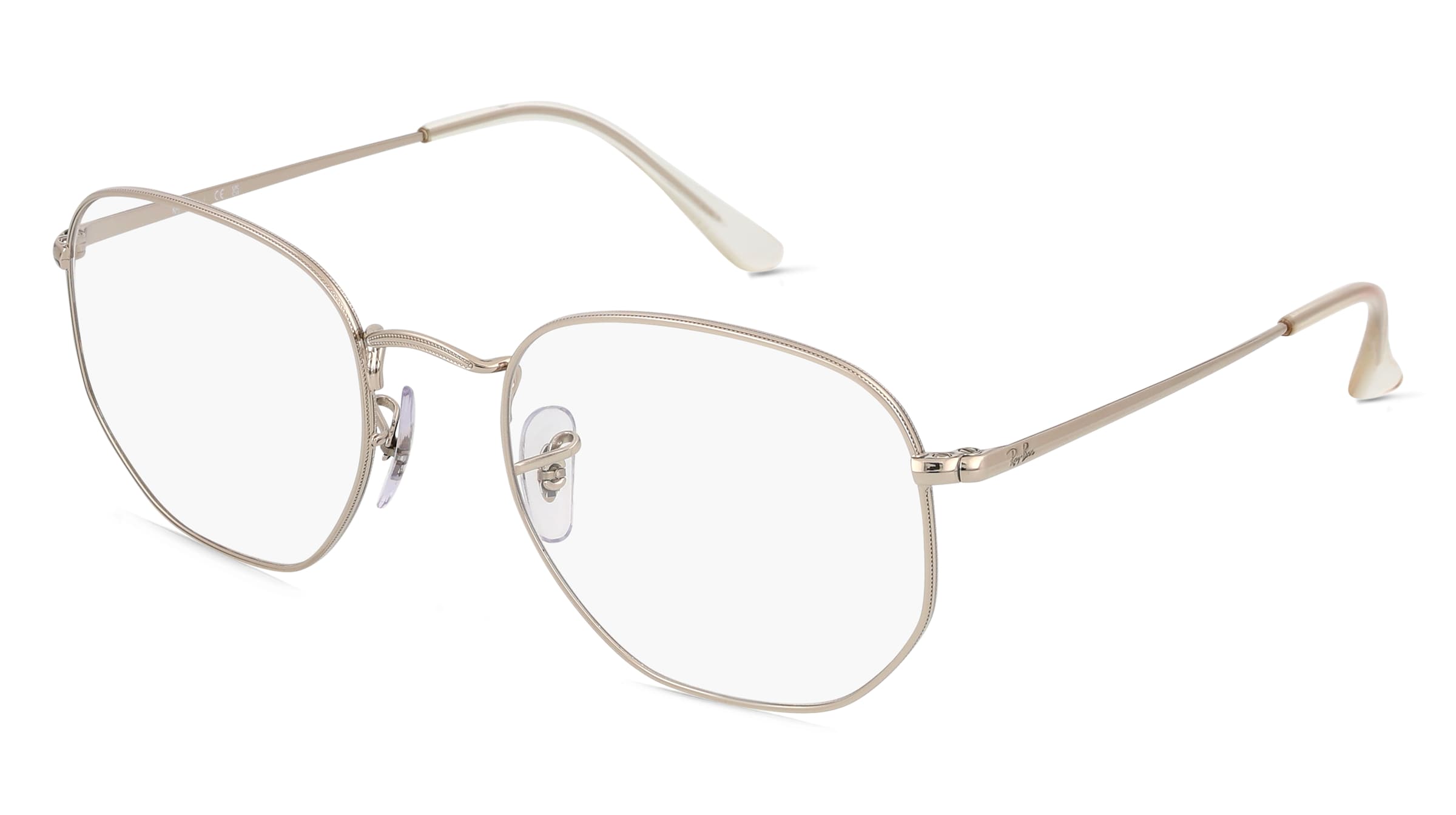 Ray-Ban RX6448 Unisex-Brille inkl. Gläser Vollrand Quadratisch Metall-Gestell 54/21/145, Silber