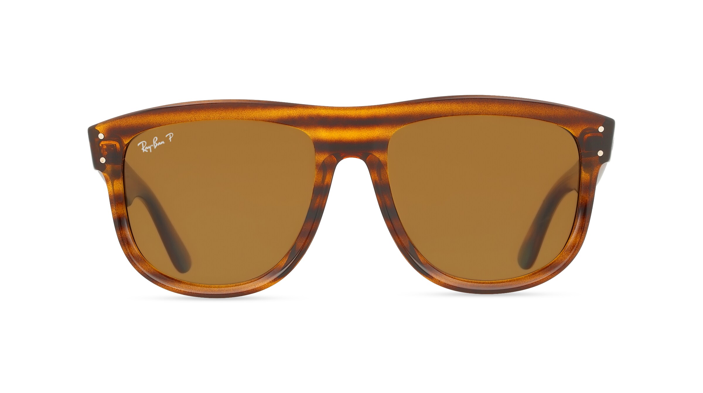Ray-Ban RBR0501S BOYFRIEND REVERSE Unisex-Sonnenbrille Vollrand Quadratisch Kunststoff-Gestell, braun