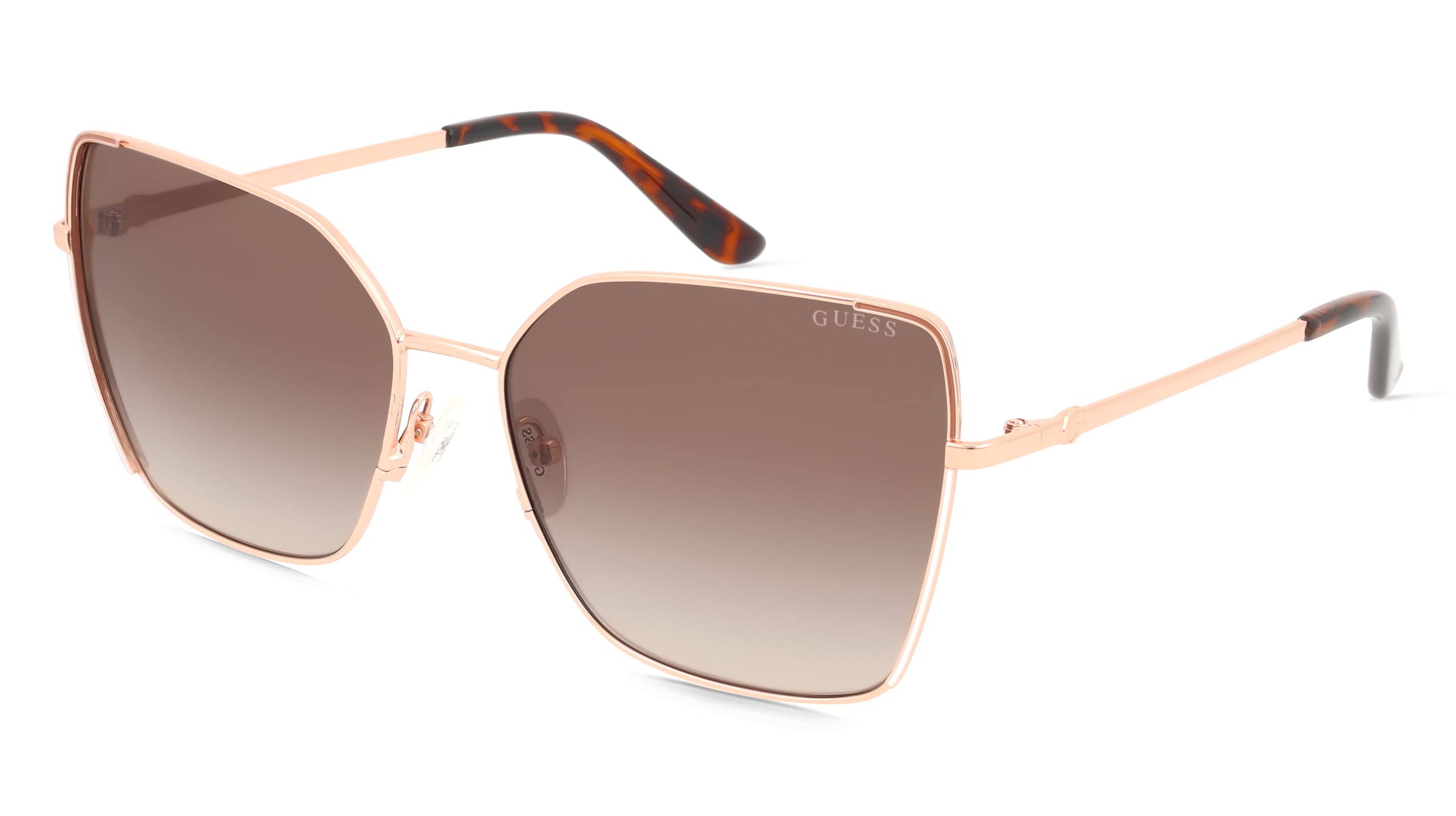 Guess GU00192 Damen-Sonnenbrille Vollrand Butterfly Metall-Gestell, Pink