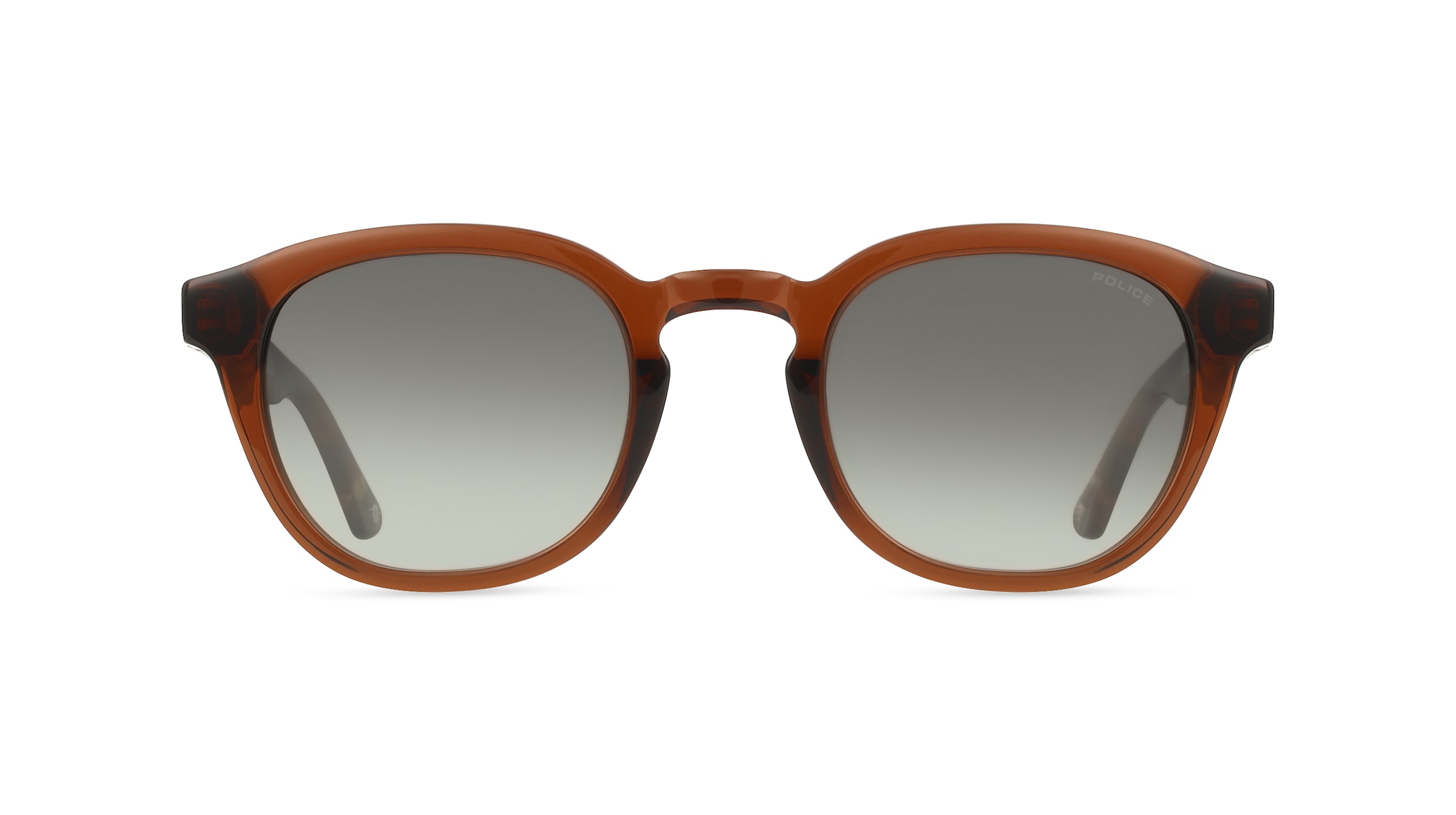 Police SPLL82 Herren-Sonnenbrille Vollrand Quadratisch Acetat-Gestell, braun