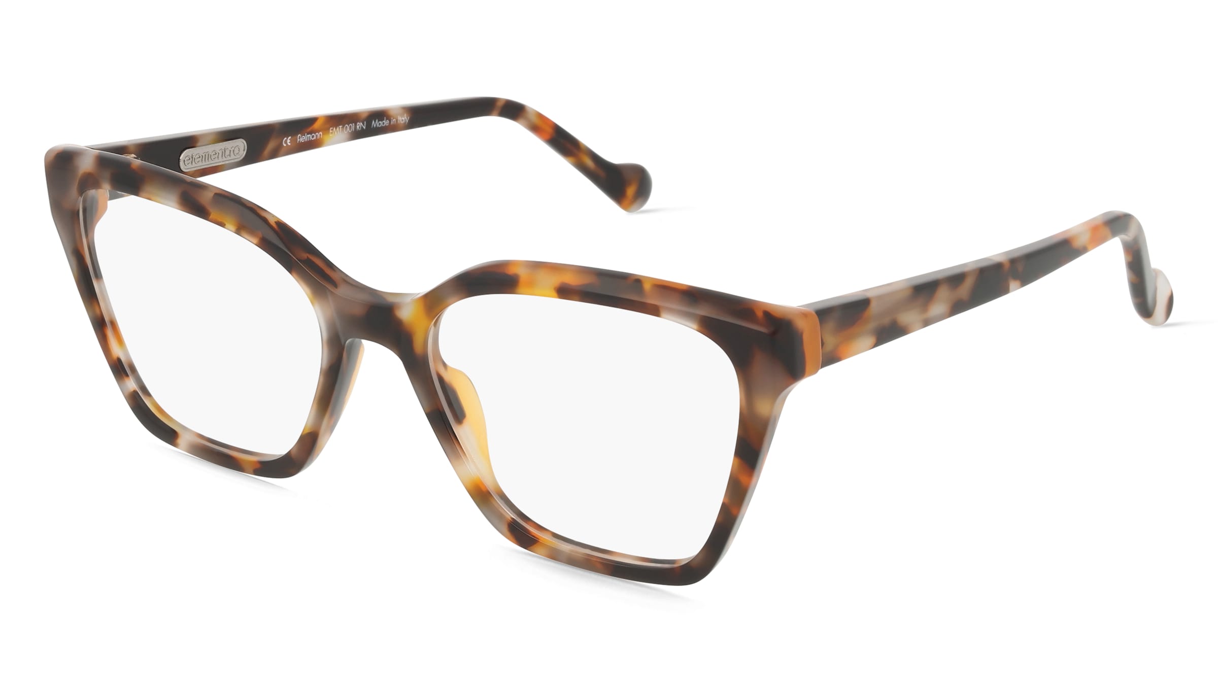 Fielmann Elementra EMT 001 RN Damen-Brille inkl. Gläser Vollrand Butterfly Acetat-Gestell 53/18/145, Havanna