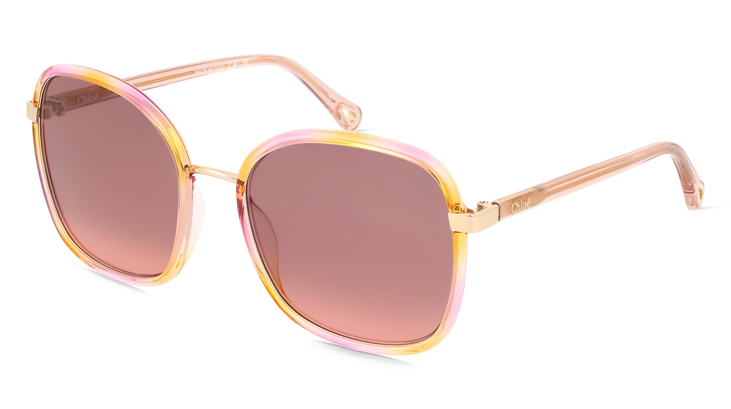 Chloé CH0031S Damen-Sonnenbrille Vollrand Eckig Kunststoff-Gestell, Havanna