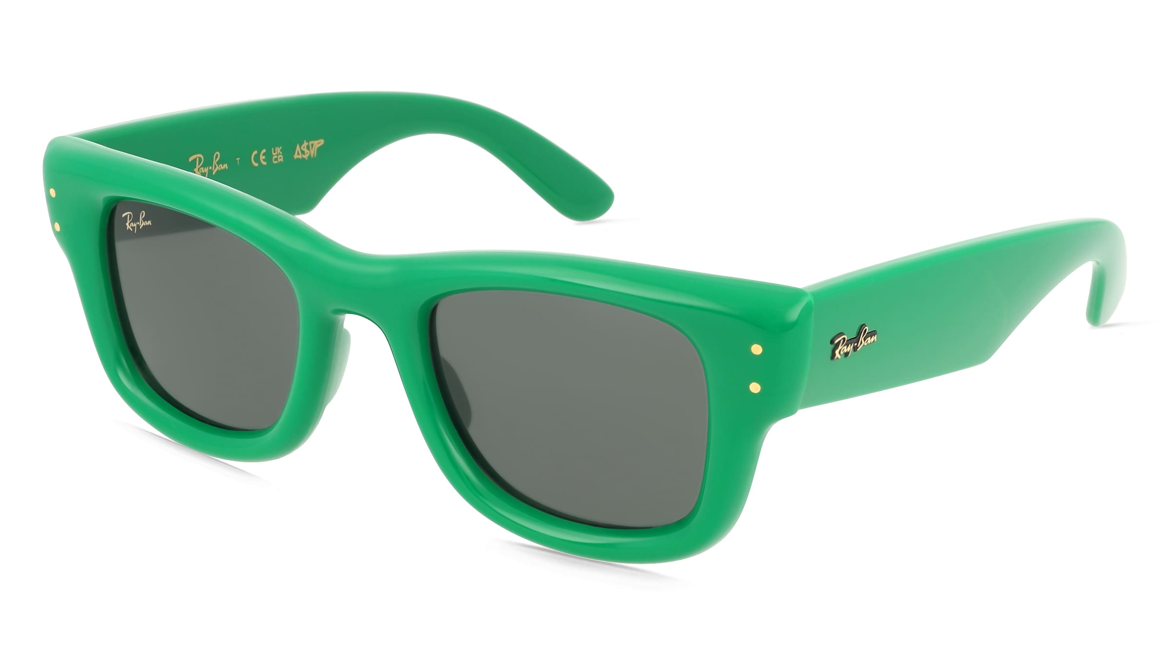 Ray-Ban RB4940WAYFARER PUFFER Unisex-Sonnenbrille Vollrand Quadratisch Kunststoff-Gestell, Grün