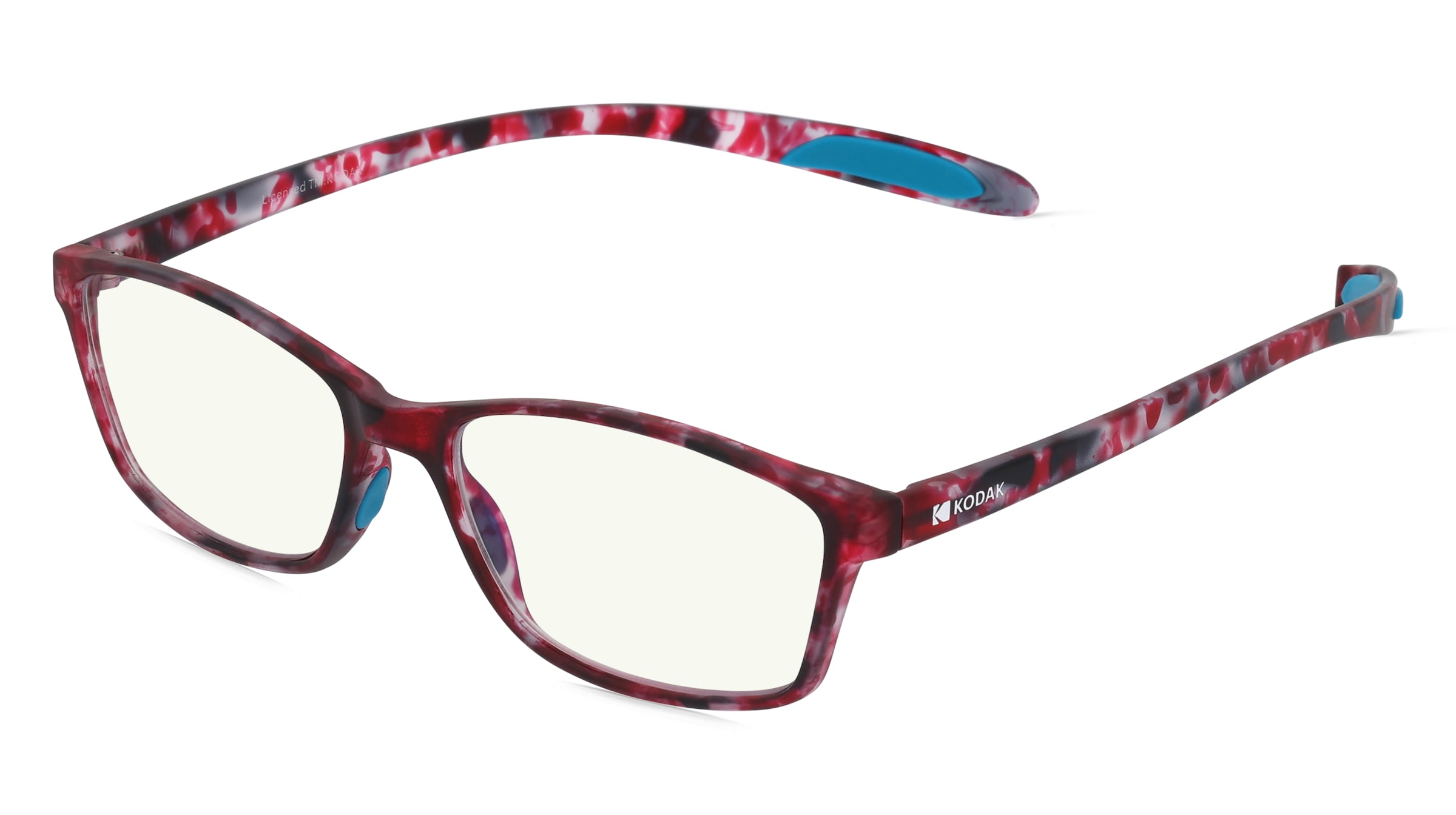 KODAK CF10000 Damen-Fertiglesebrille Vollrand Quadratisch TR90-Gestell, Lila