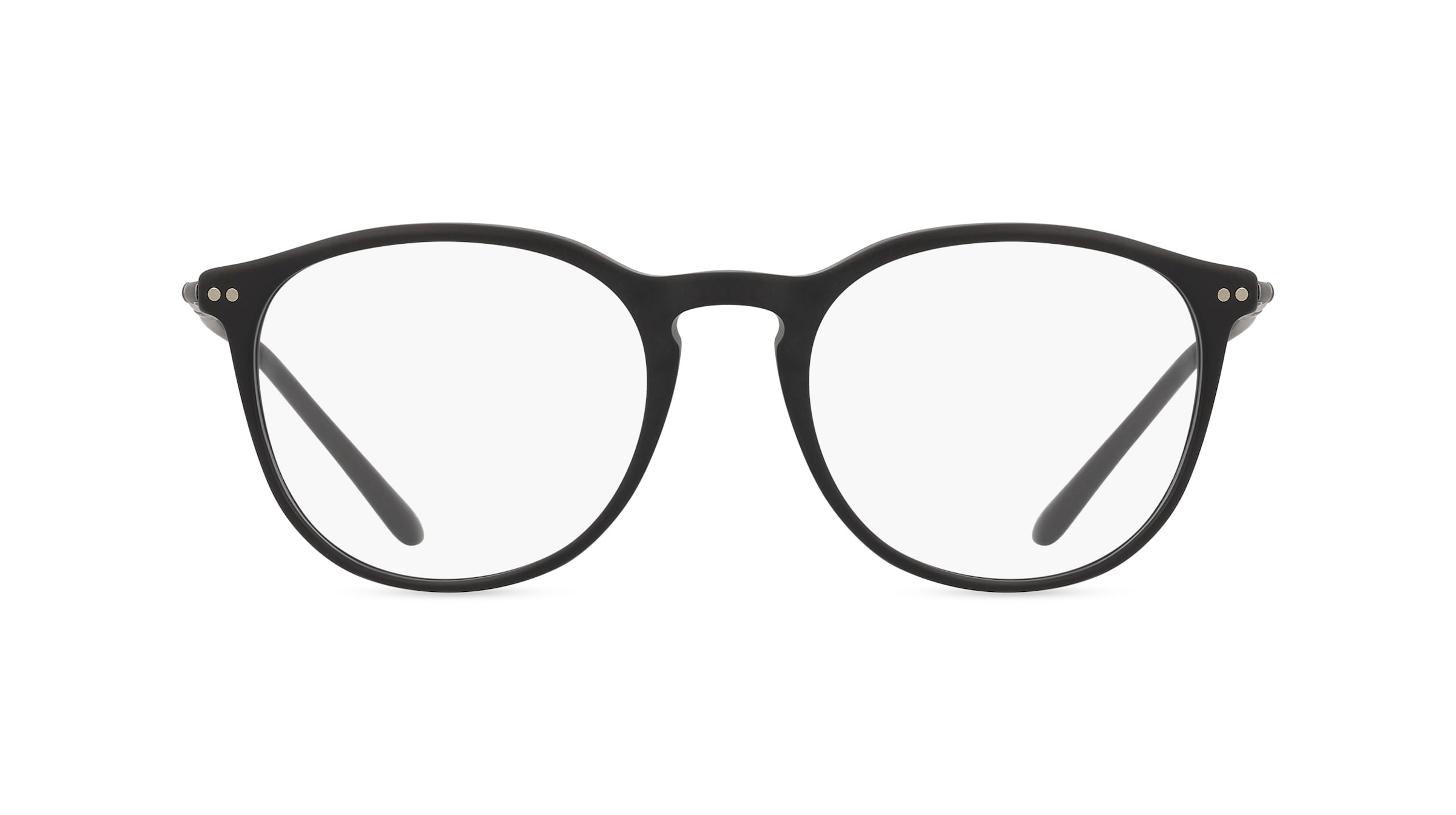 Giorgio Armani 0AR7125 Herren-Brille inkl. Gläser Vollrand Panto Acetat-Gestell 52/20/145, Schwarz