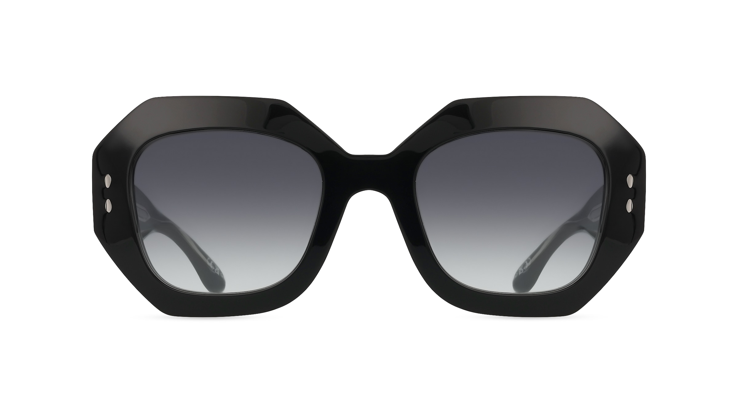 Isabel Marant IM 0173/S Damen-Sonnenbrille Vollrand Achteckig Acetat-Gestell, schwarz