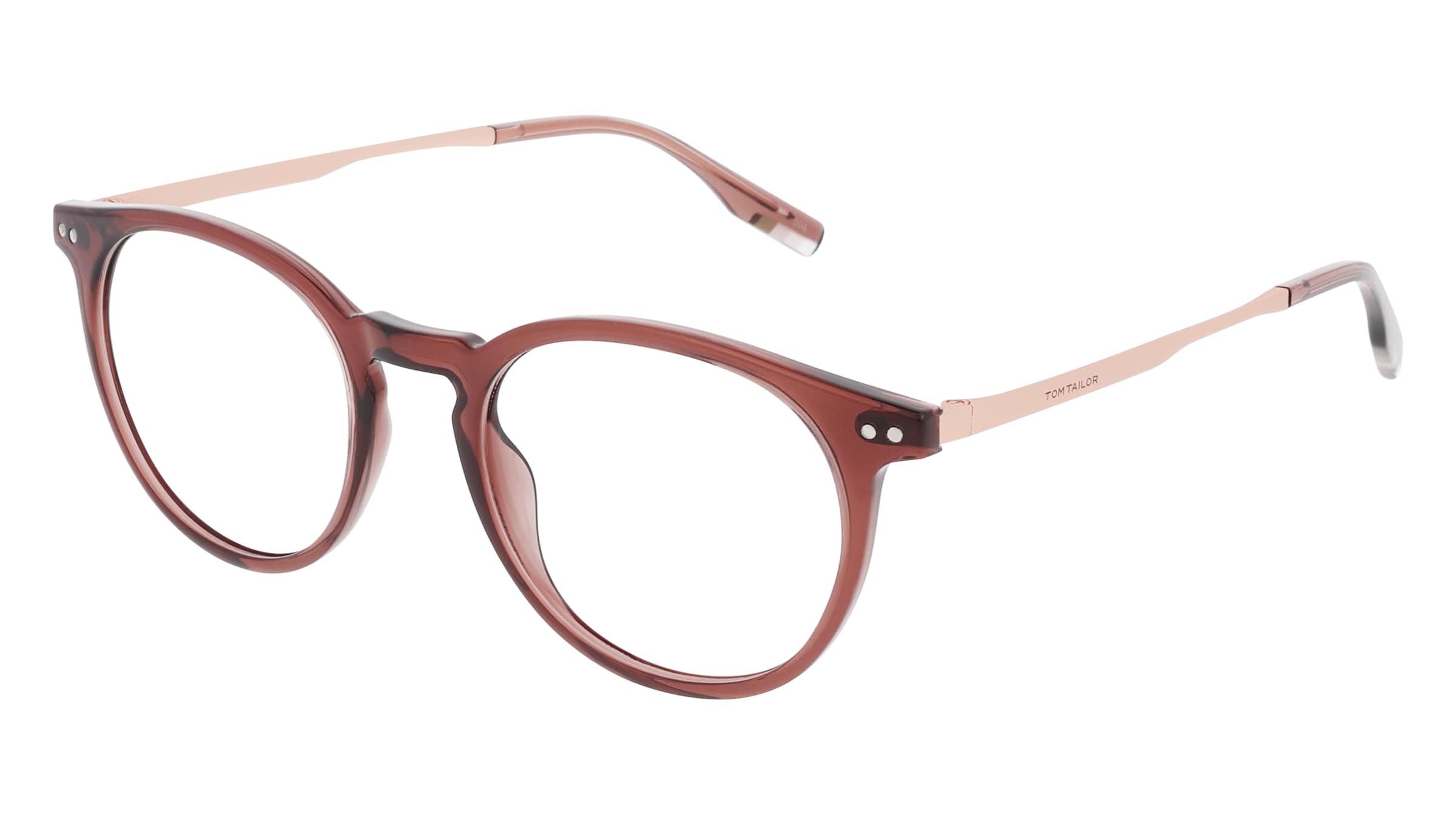 Tom Tailor 671009 Unisex-Brille inkl. Gläser Vollrand Panto Acetat-Gestell 49/19/145, Pink