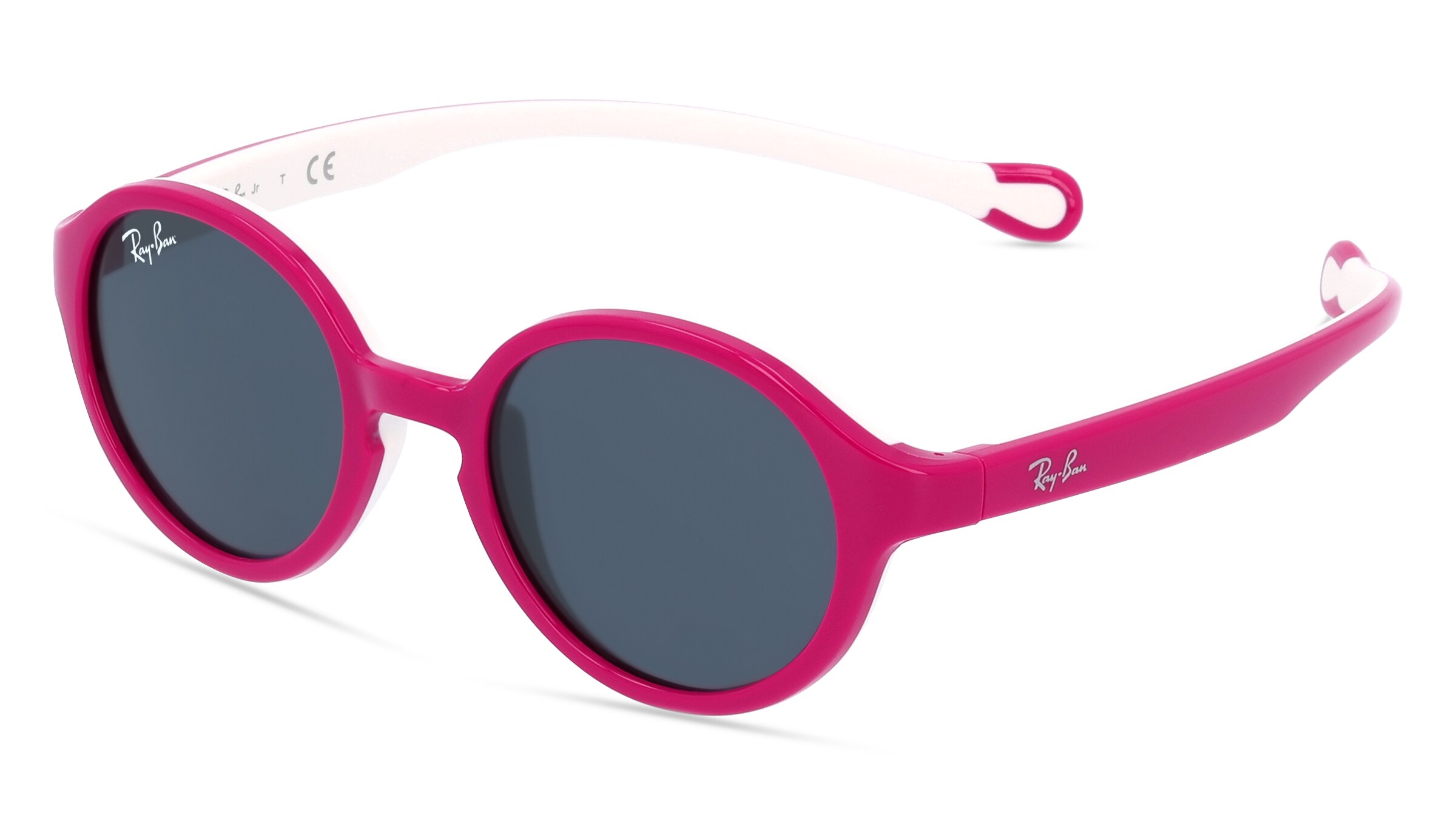 Luxottica Ray-Ban Junior RJ 9075S Baby-Sonnenbrille Vollrand Panto Kunststoff-Gestell, Pink