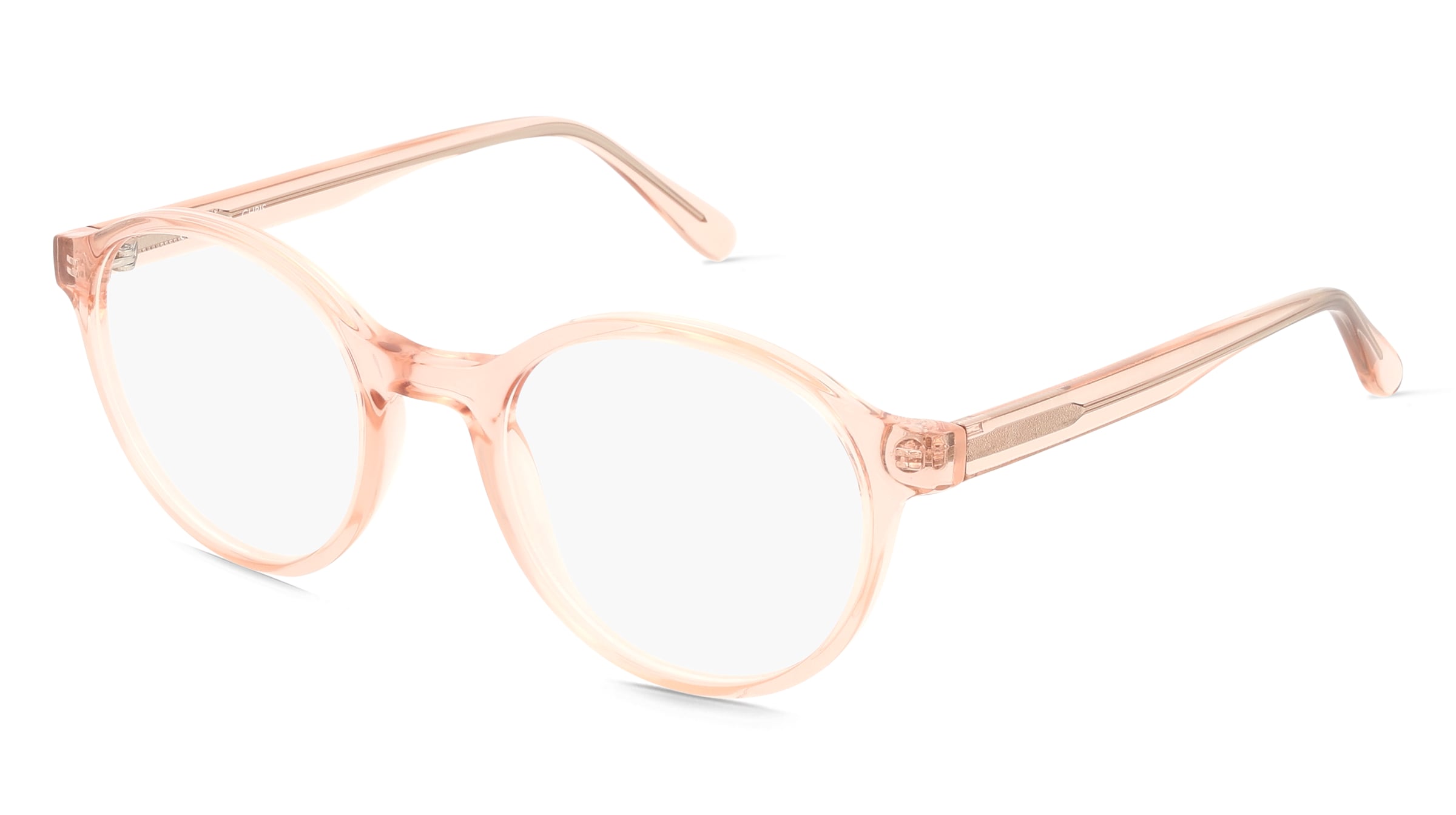Fielmann LD 040 CL CHRIS Unisex-Brille inkl. Gläser Vollrand Rund Acetat-Gestell 48/20/145, Pink